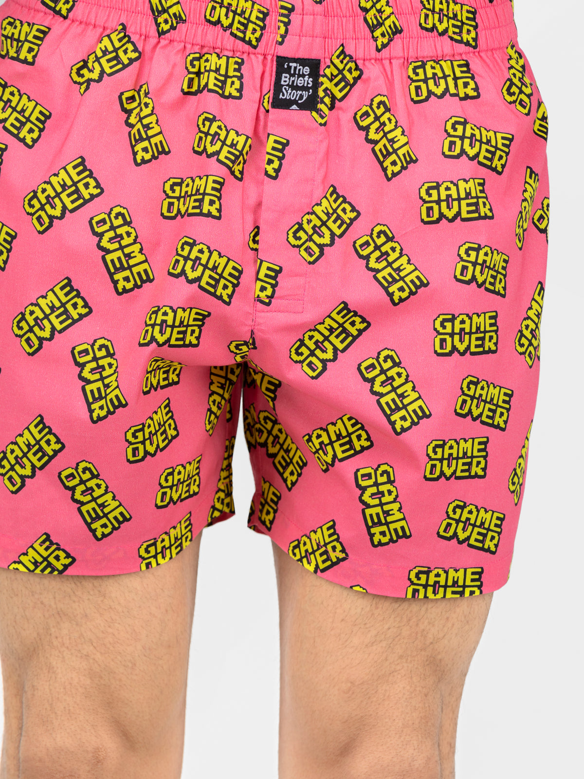 Wanna Play Pink printed cotton boxers - thebriefsstory
