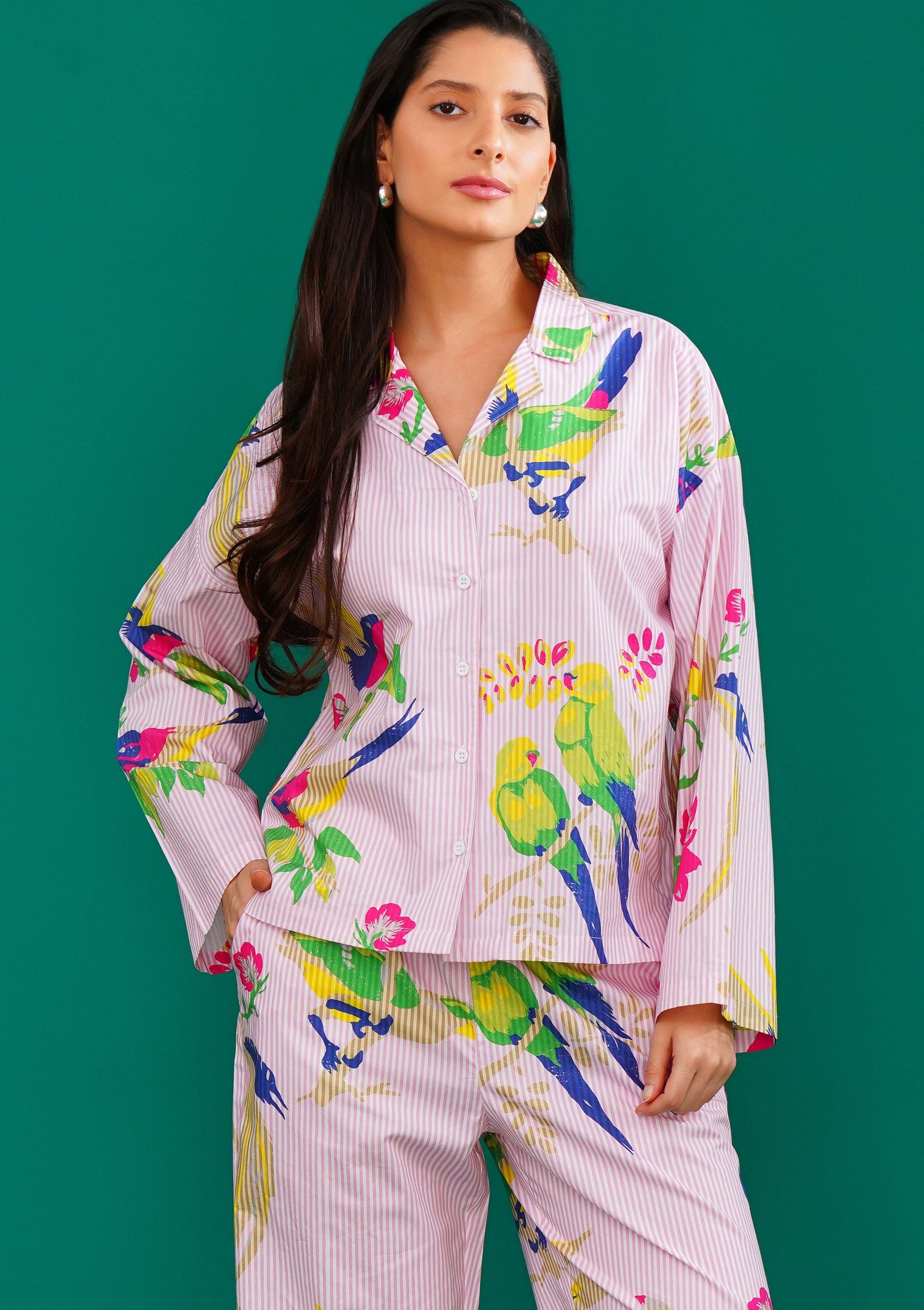 Parrot Paradise PJ Set - thebriefsstory