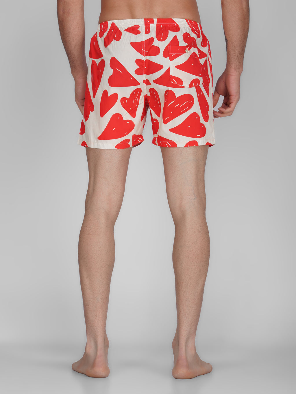 Val Heart Print Cotton Boxer Shorts - thebriefsstory