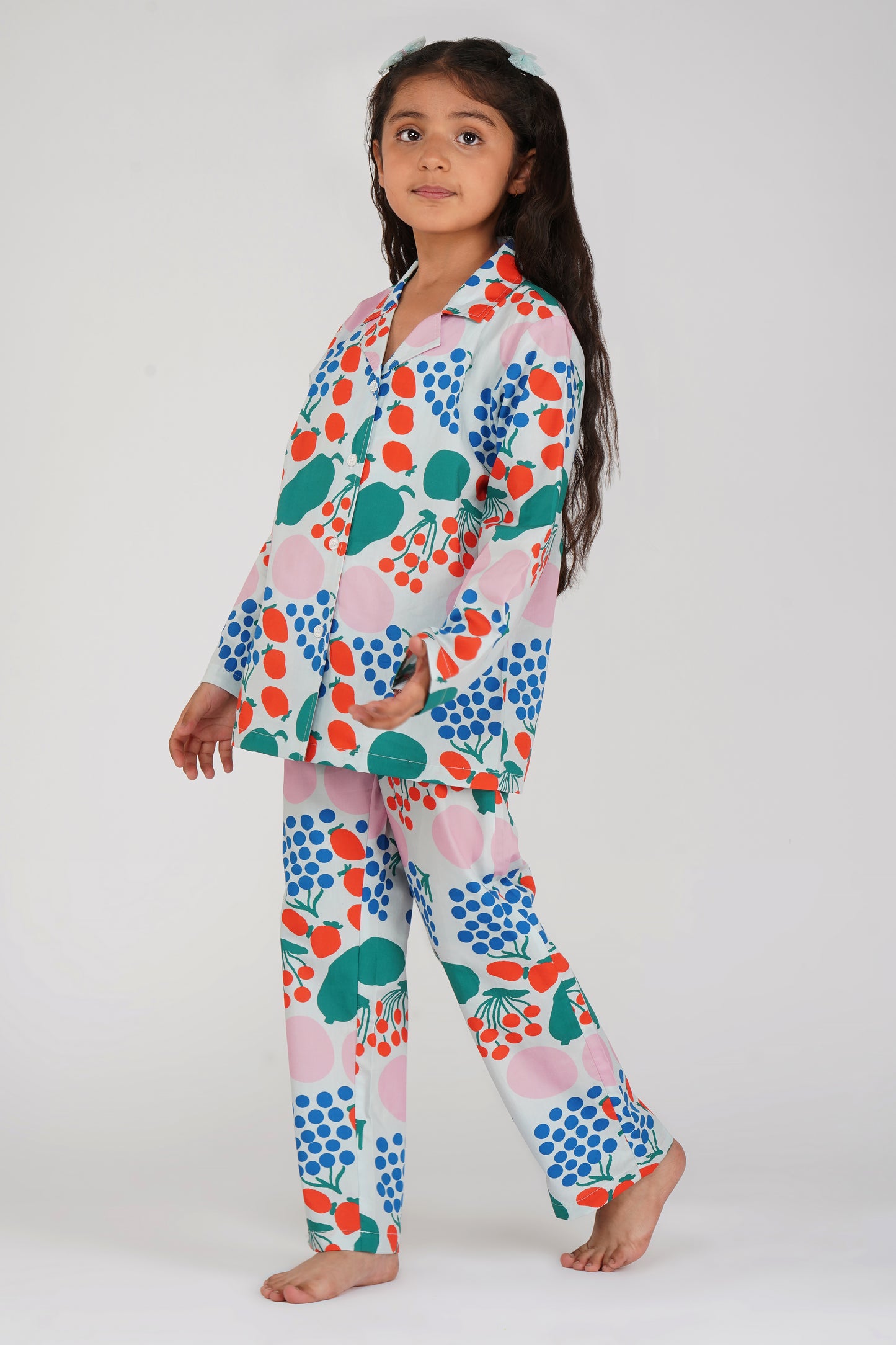 Cherry Print Cotton Nightsuits