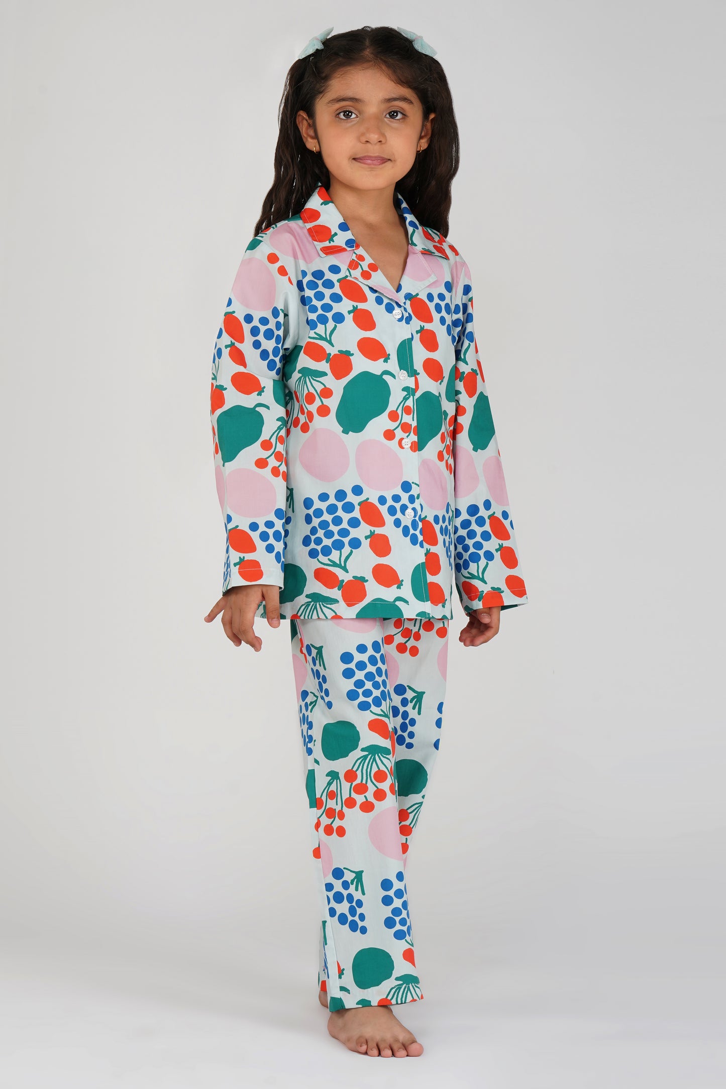 Cherry Print Cotton Nightsuits