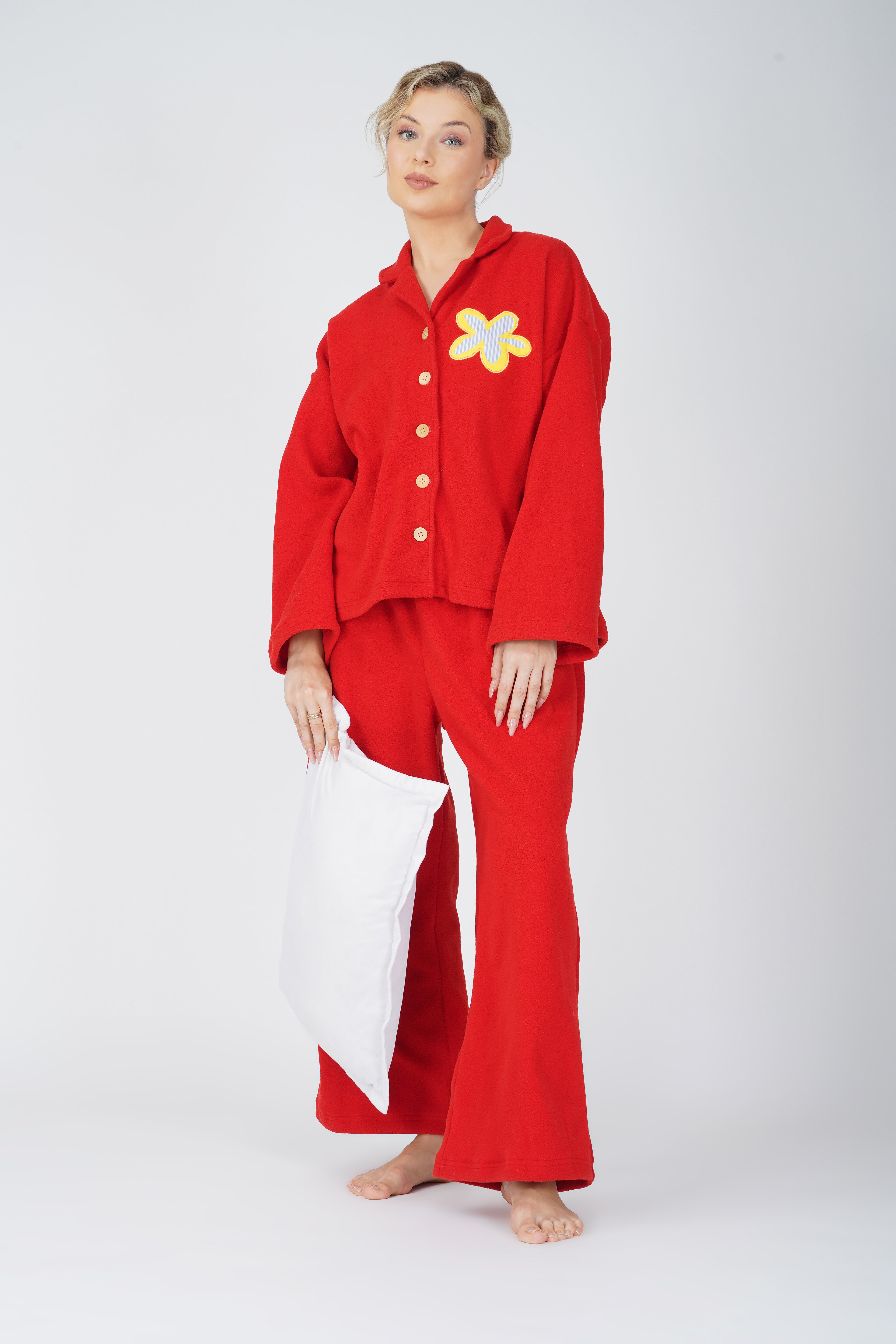 SOFT FLEECE MAROON PJ SET