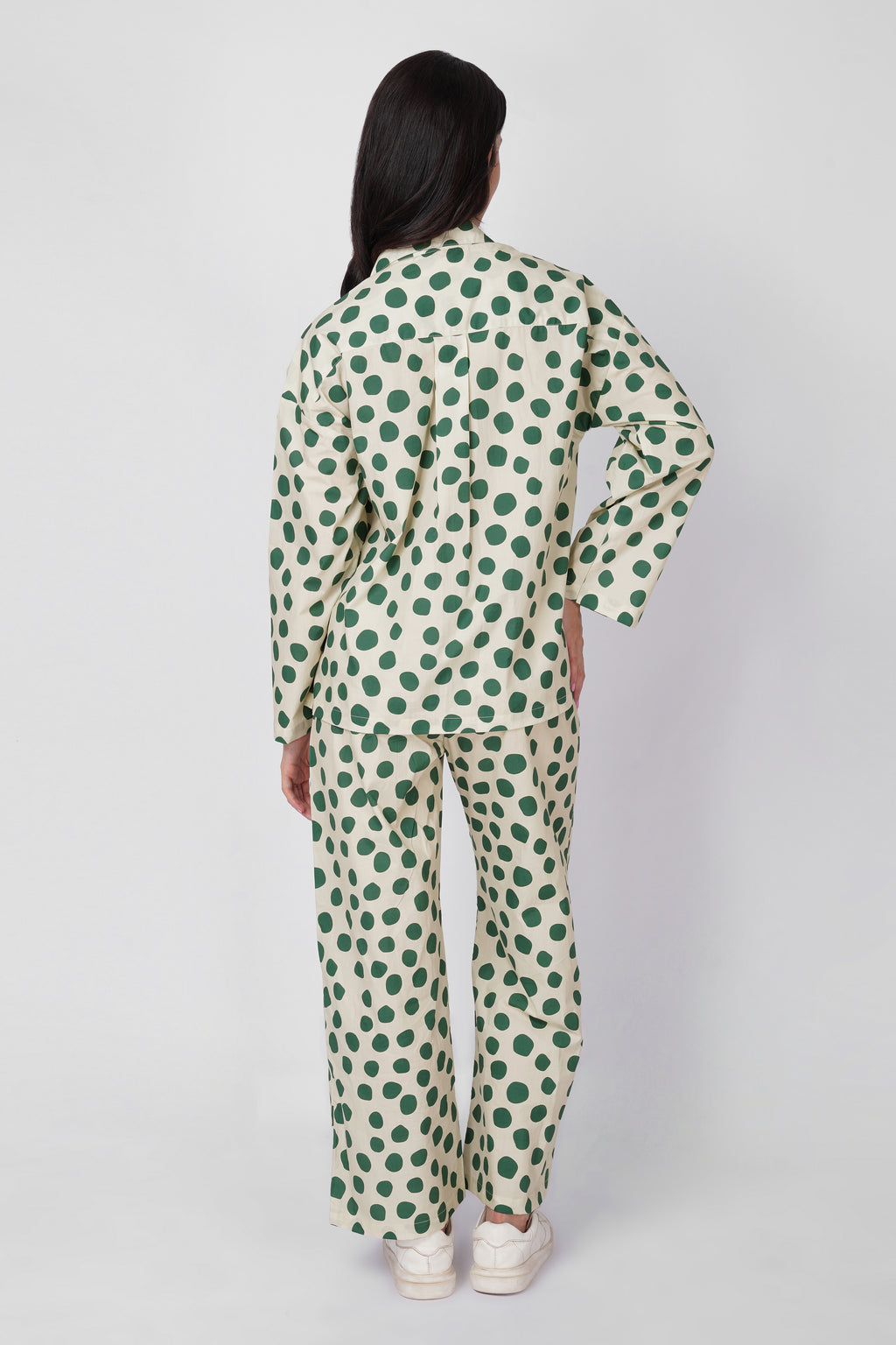 Green Polka Dot Set