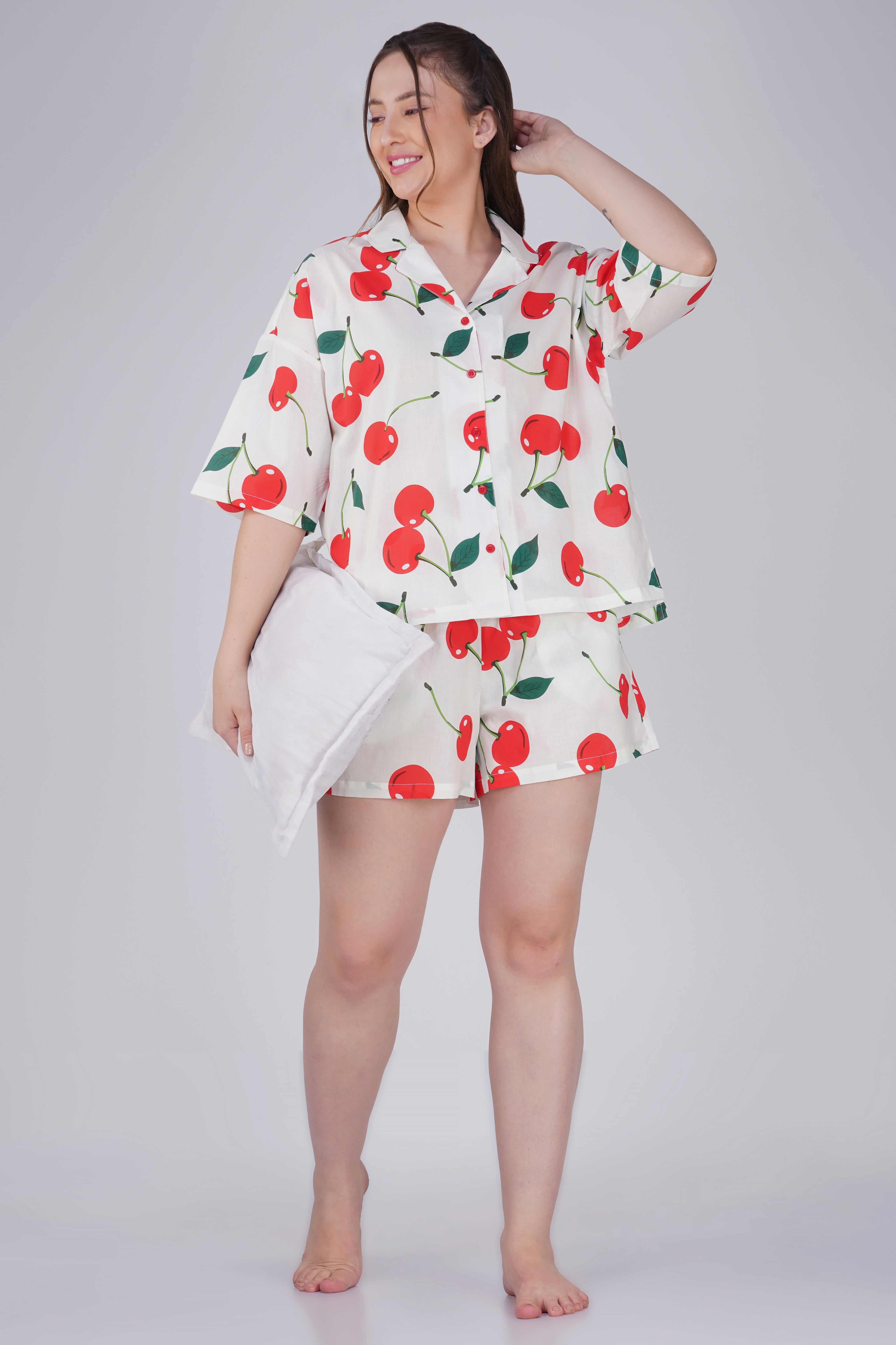 Cherry delight Short Set - thebriefsstory