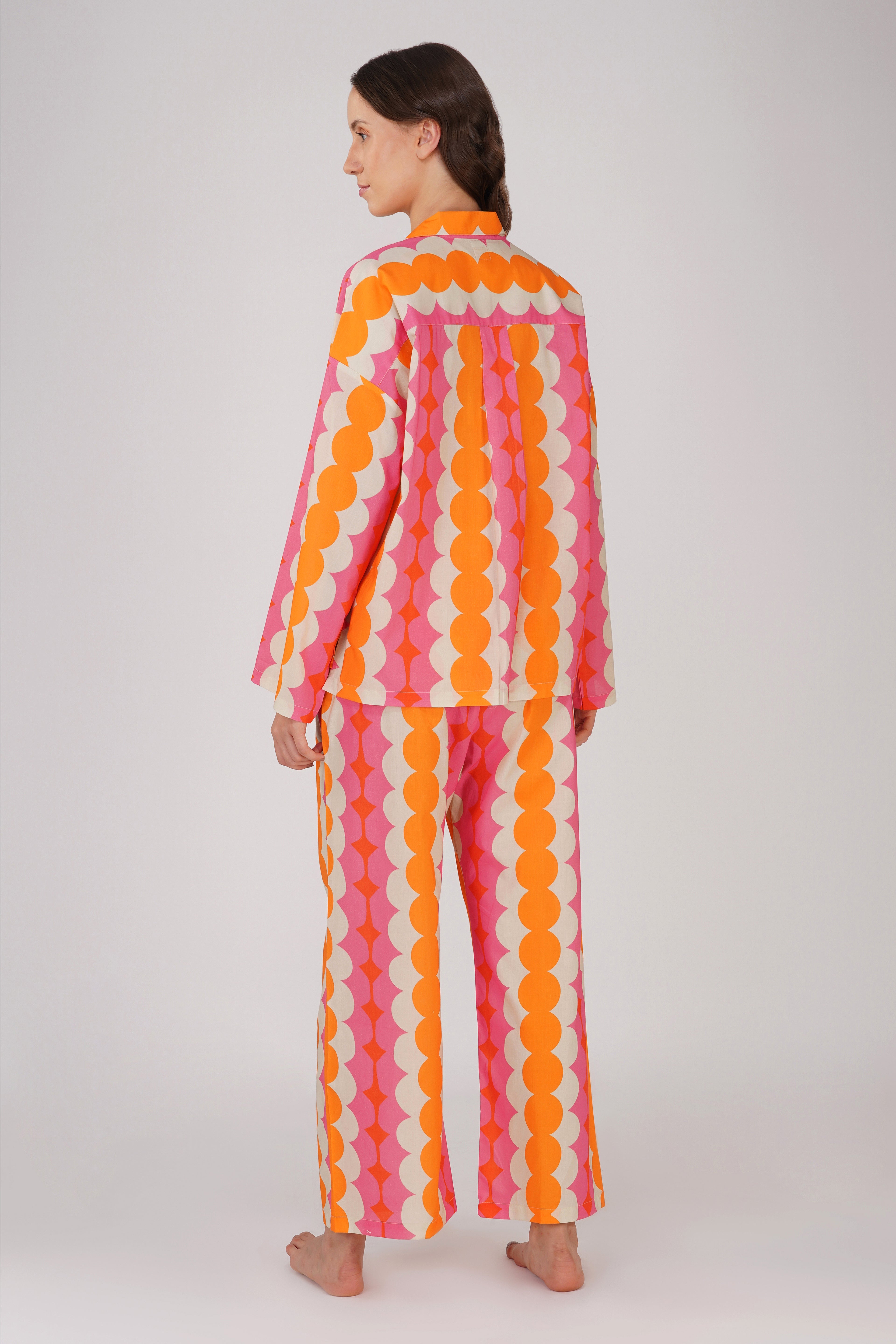 Geometric Melange Pyjama set - thebriefsstory