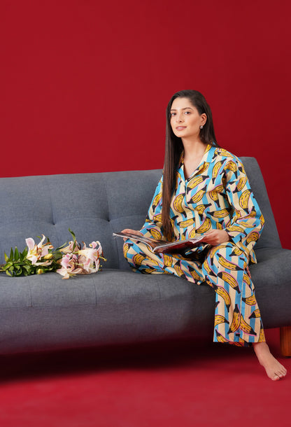 Banana Pop PJ Set" 🍌✨ - thebriefsstory