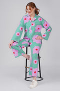 Green Flower Power Pajama Set