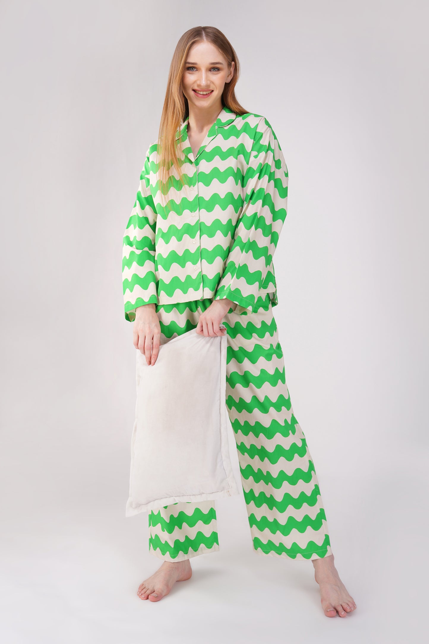 Emerald Waves Pajama Set