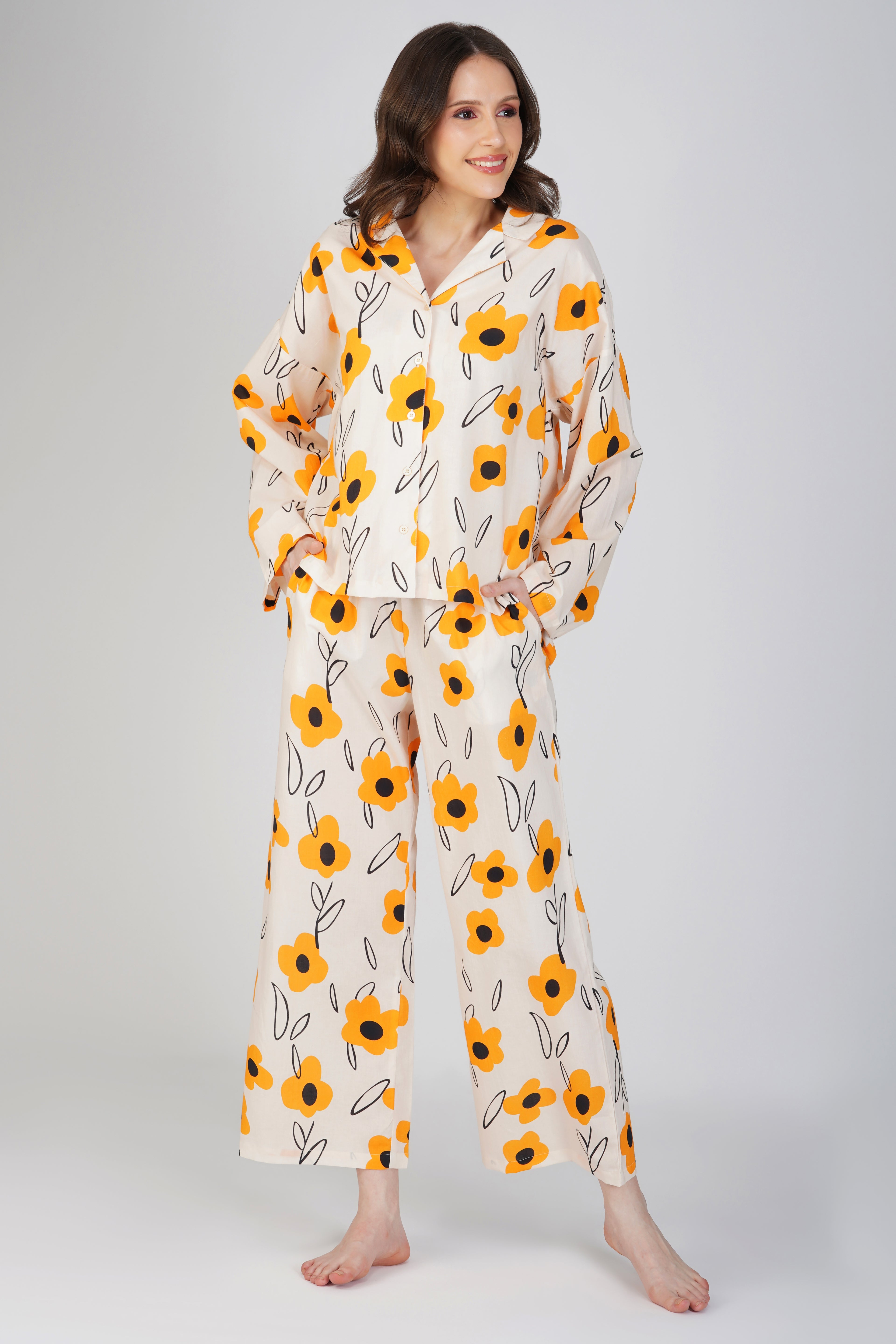 Sunflower Pyjama set - thebriefsstory