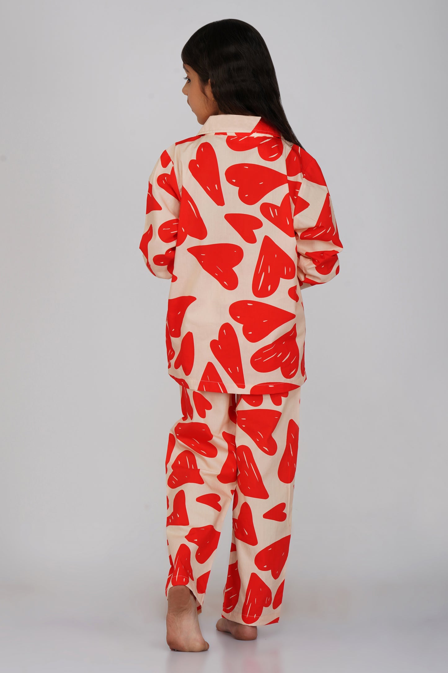 Heart Print Nightsuit