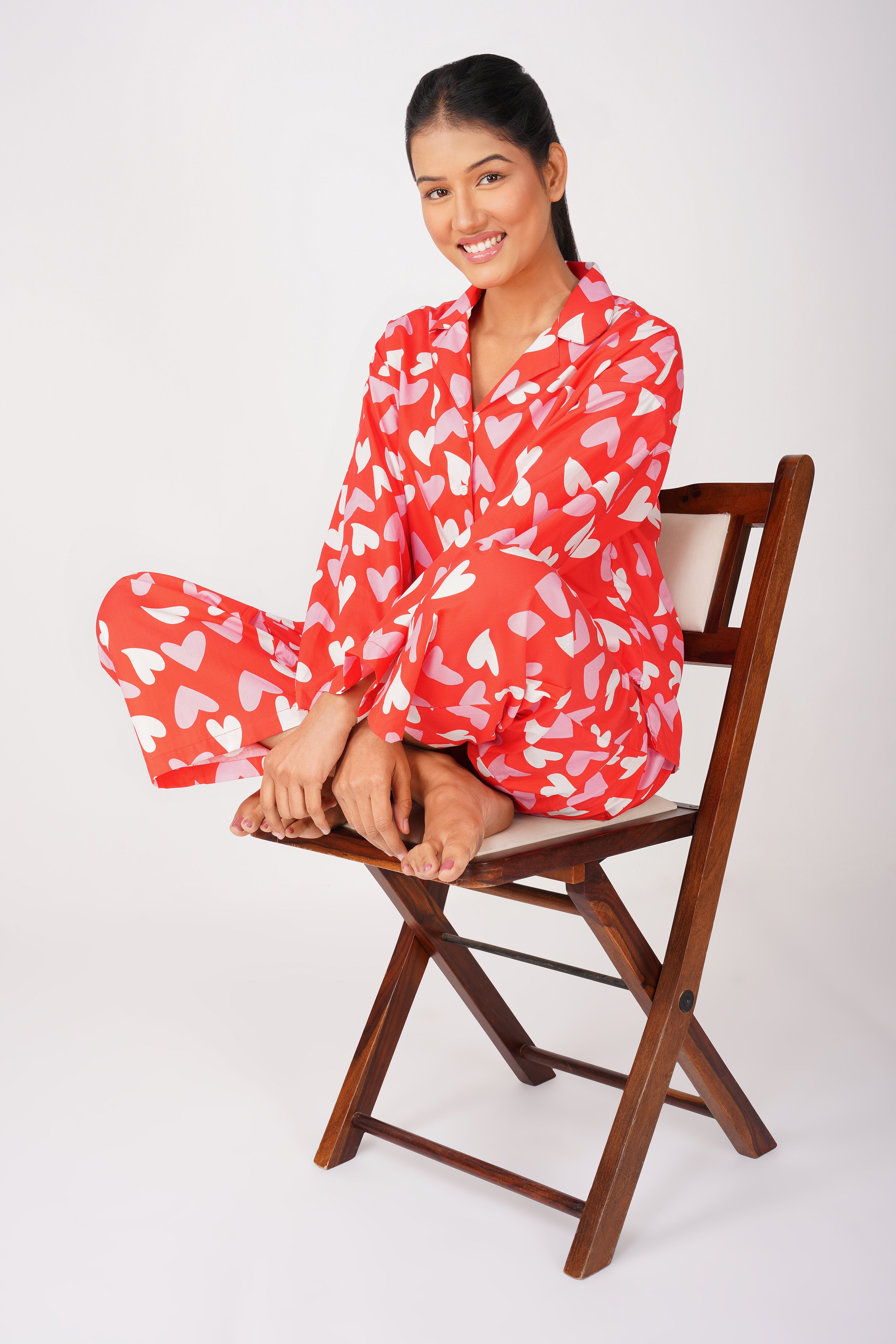Passionate Pulse Pajama Set - thebriefsstory