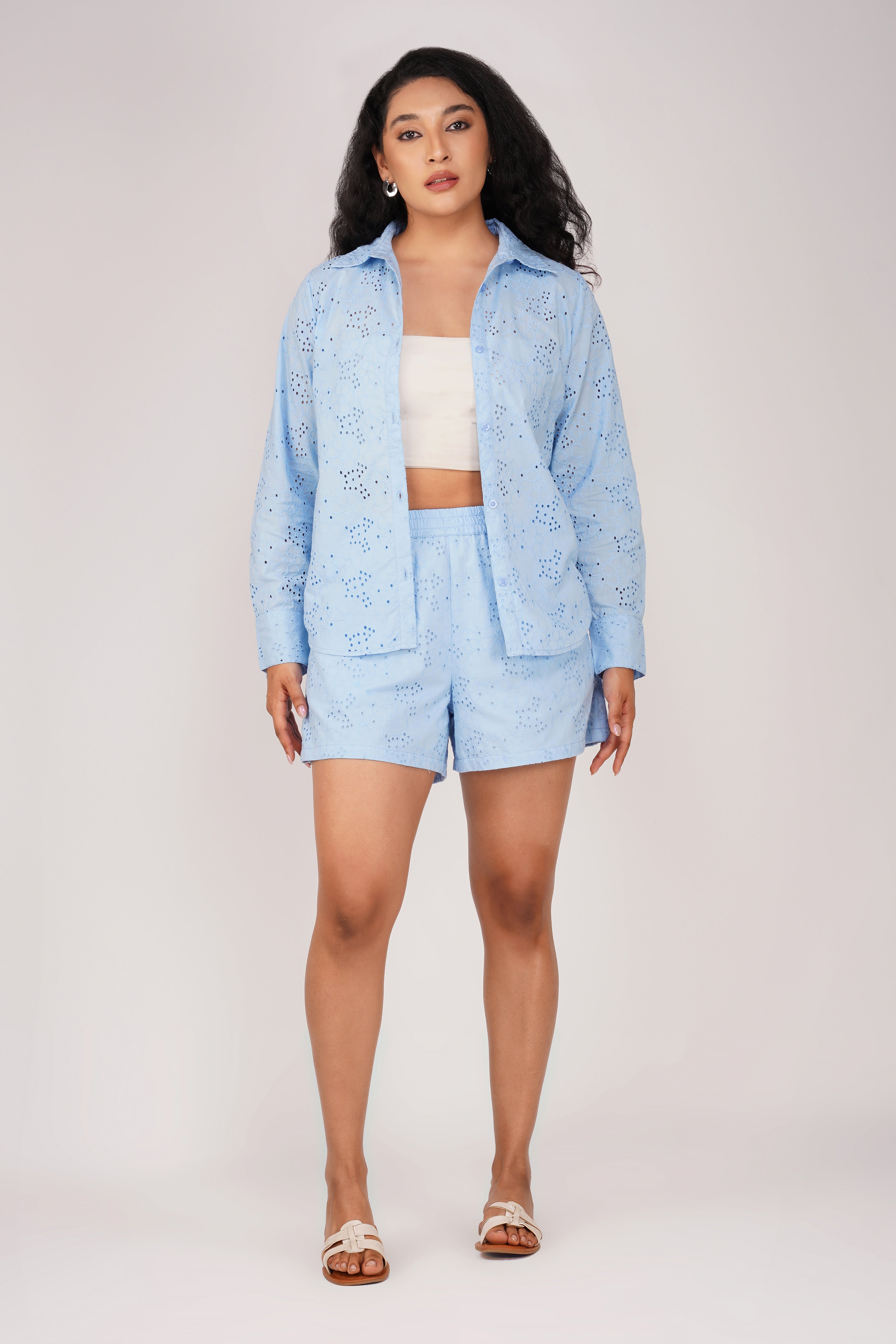 Sky Blue Short Set - thebriefsstory