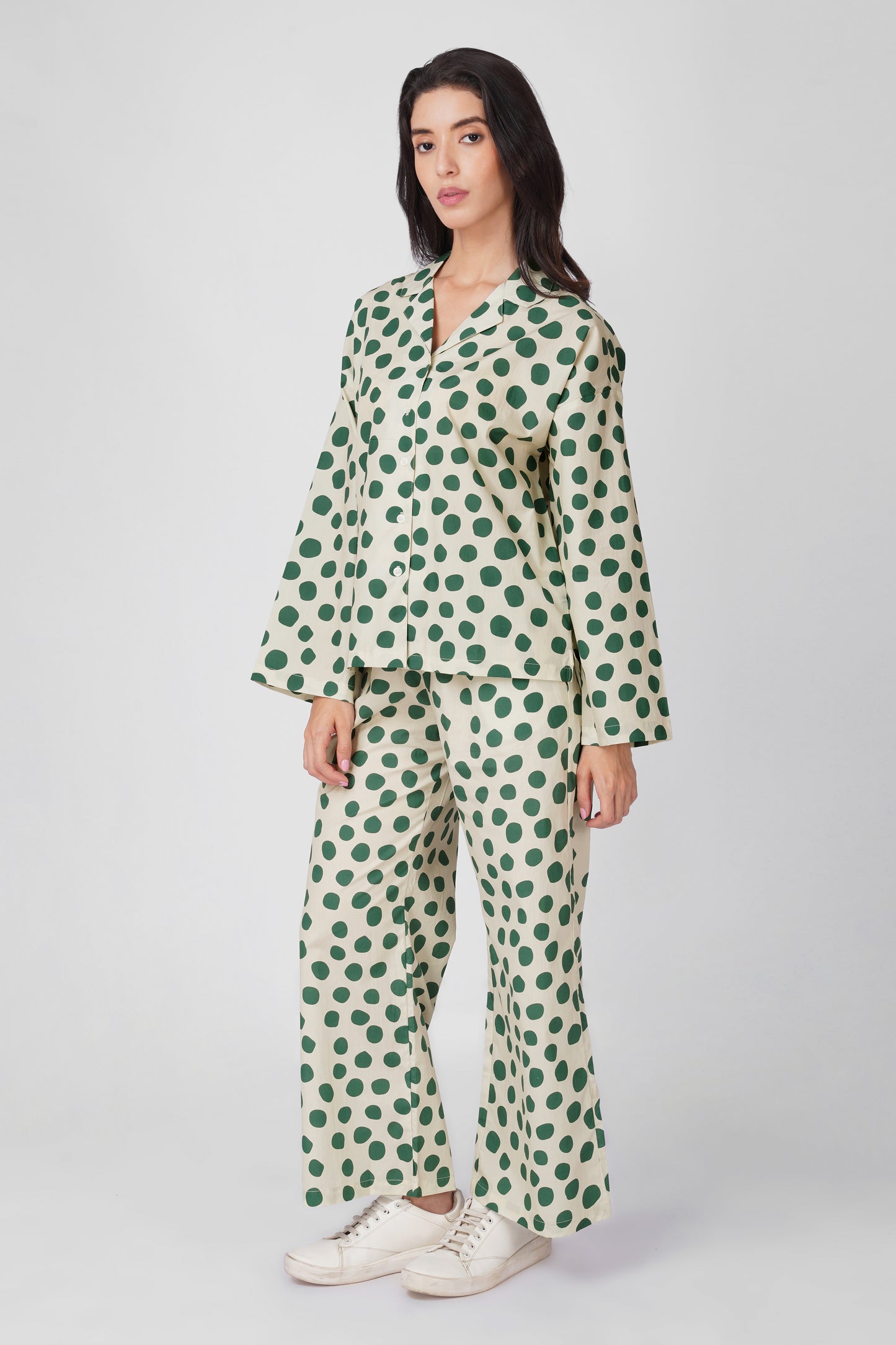 Green Polka Dot Set