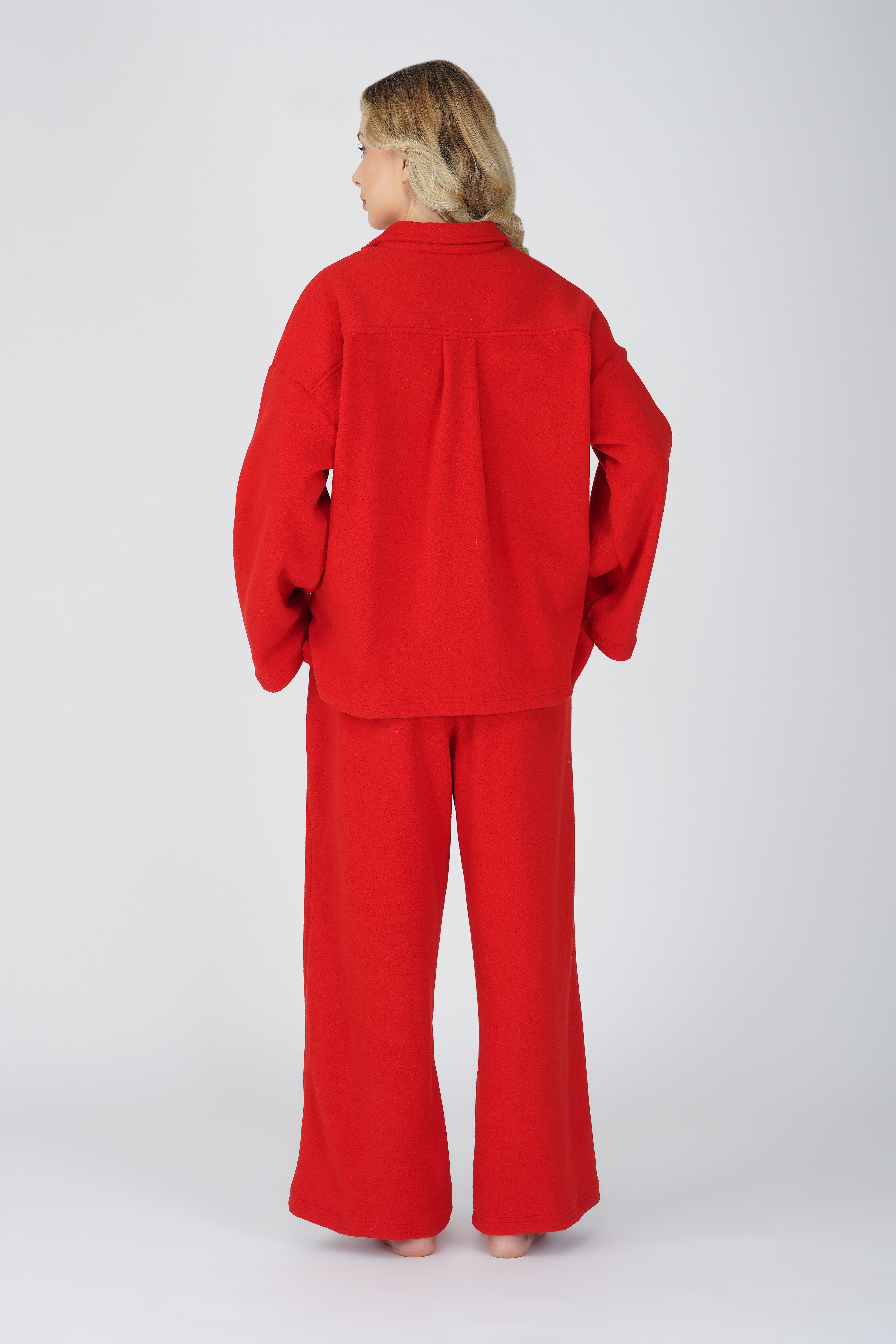 SOFT FLEECE MAROON PJ SET