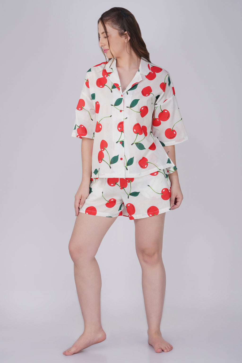 Cherry delight Short Set - thebriefsstory