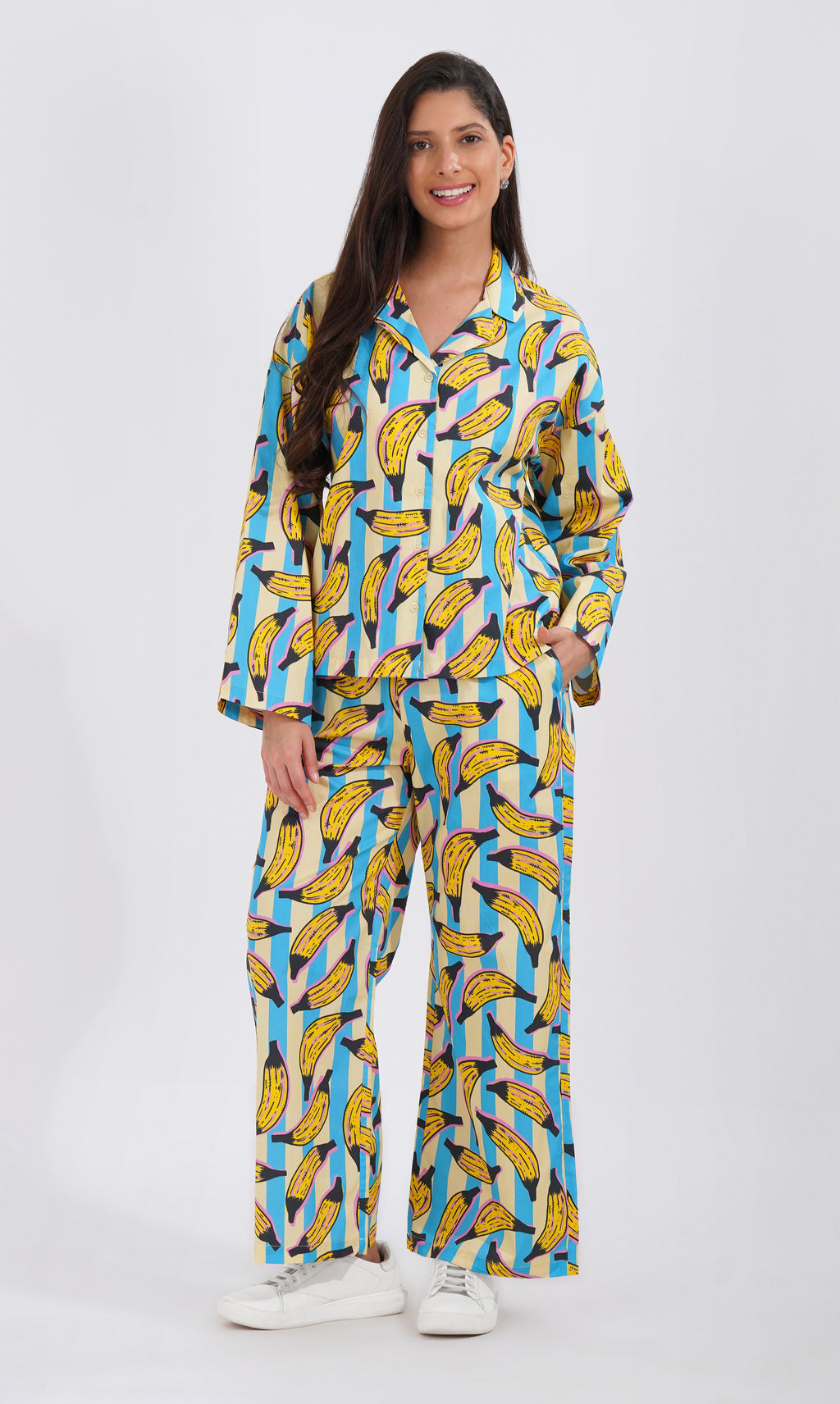 Banana Pop PJ Set" 🍌✨ - thebriefsstory