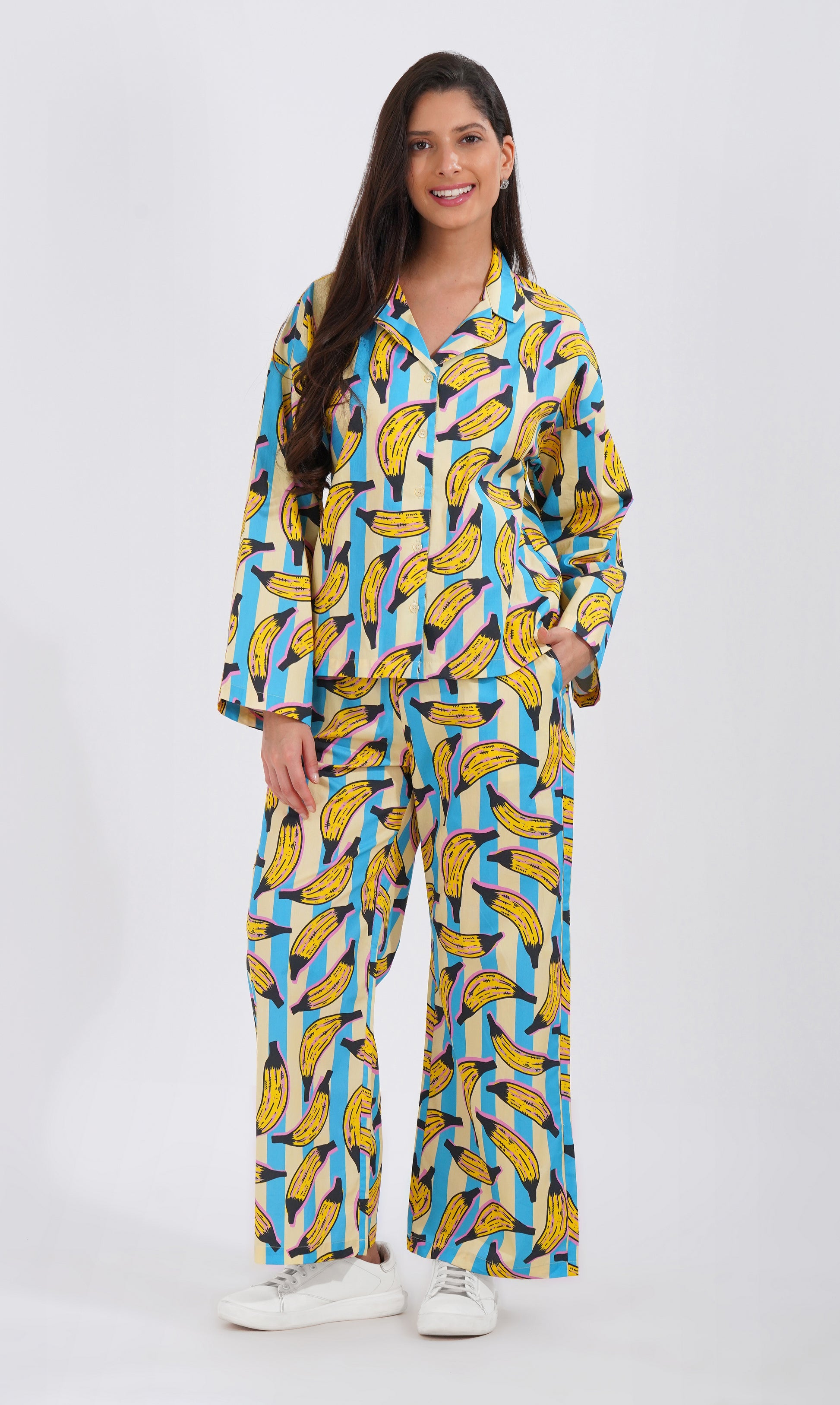 Banana Pop PJ Set" 🍌✨ - thebriefsstory