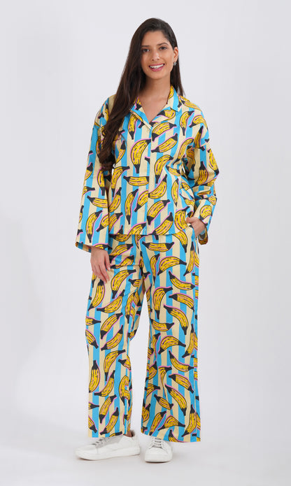 Banana Pop PJ Set" 🍌✨ - thebriefsstory