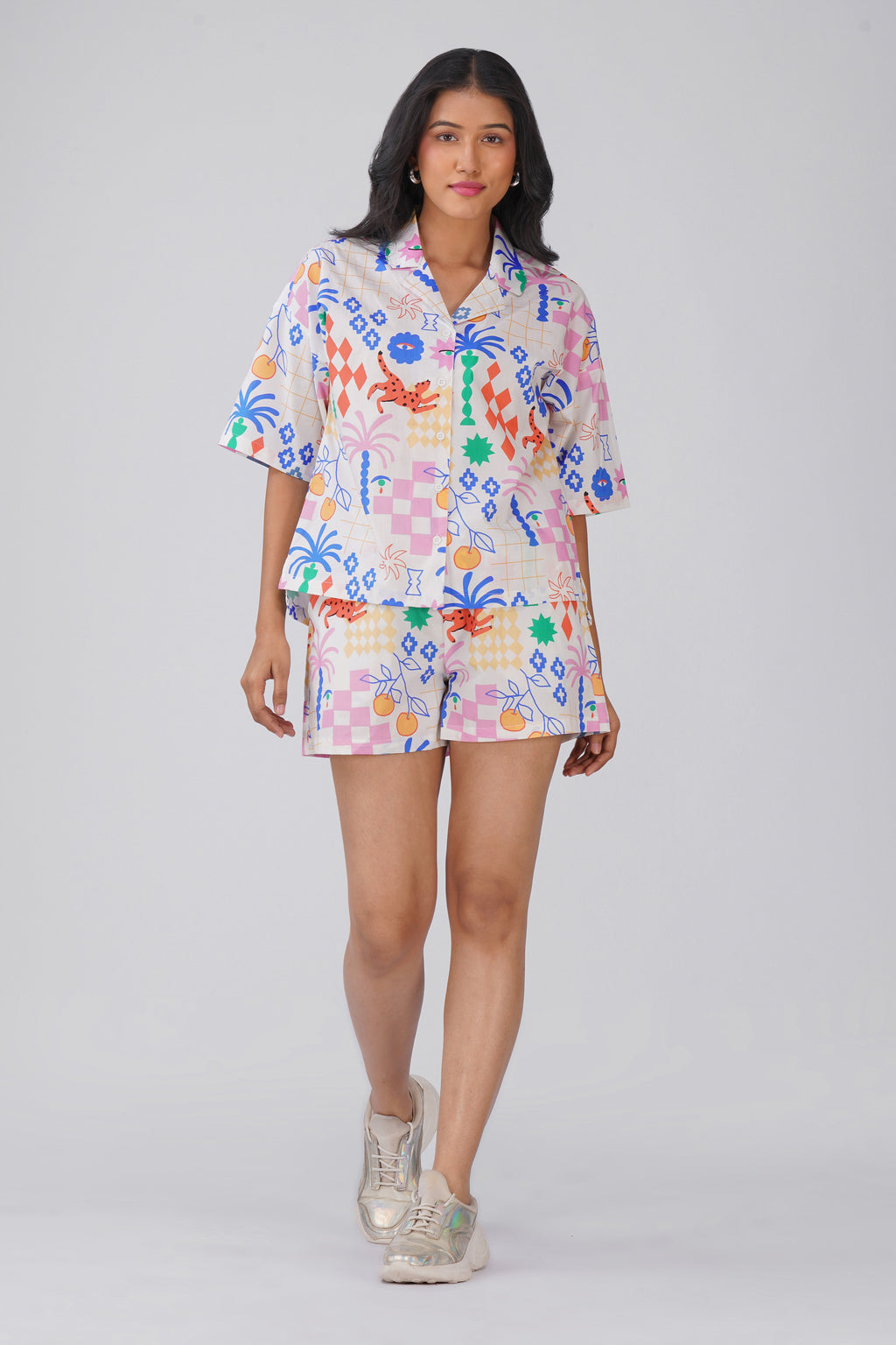 Art Pop Shorts Set