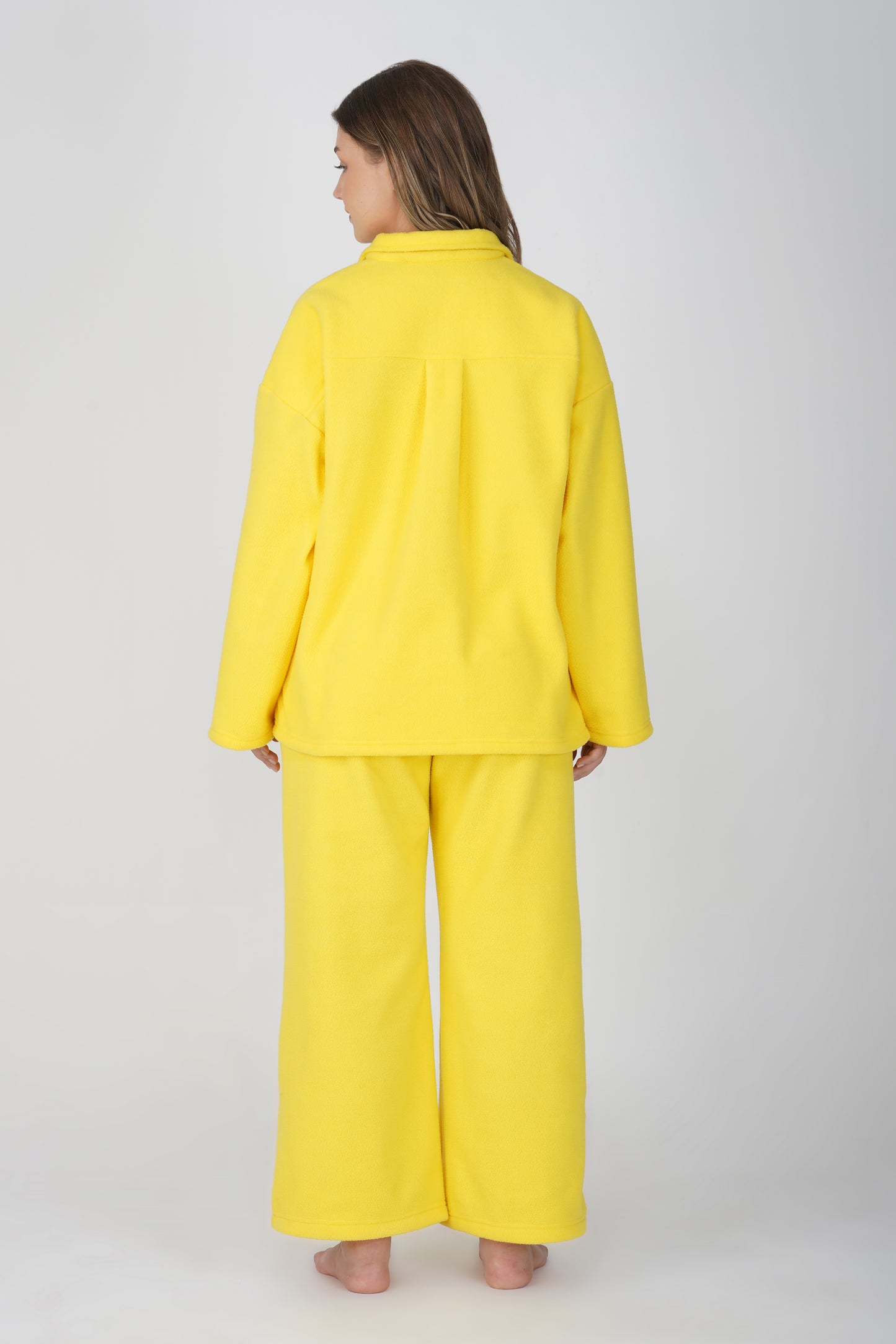 YELLOW FLEECE PJ SET