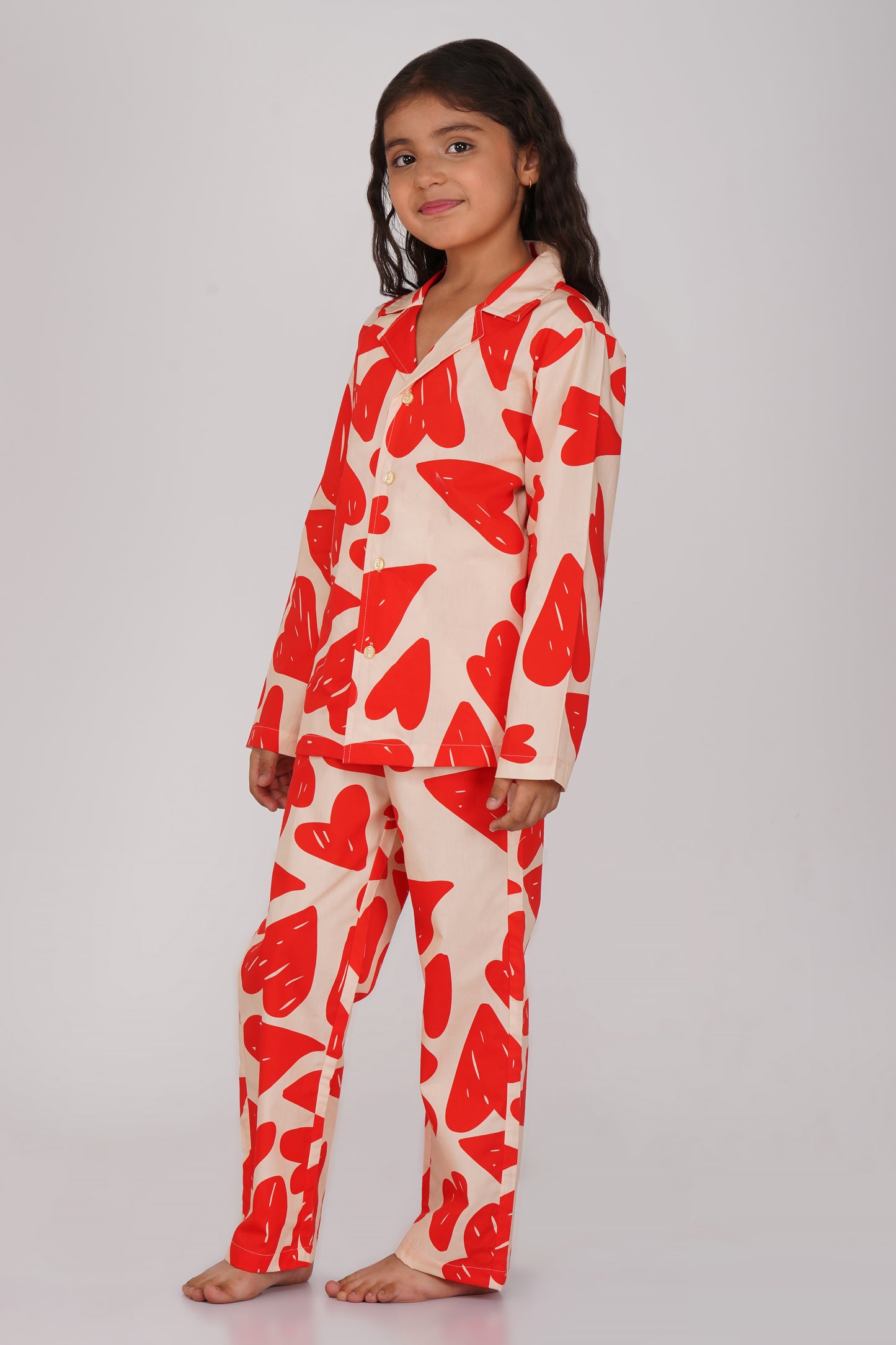 Heart Print Nightsuit