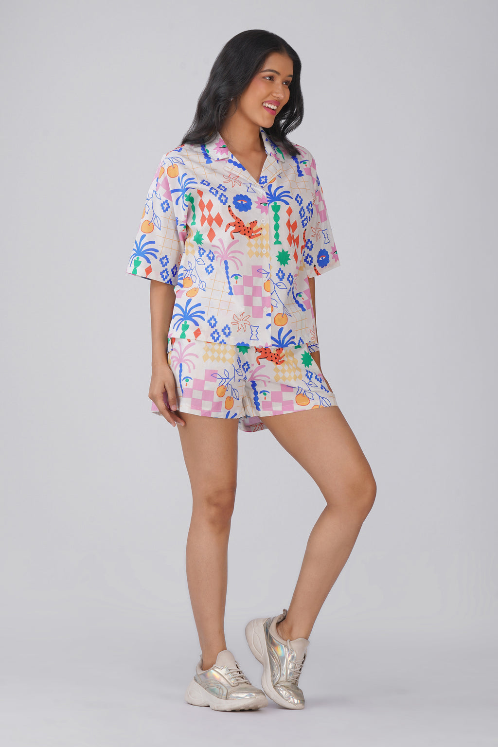 Art Pop Shorts Set