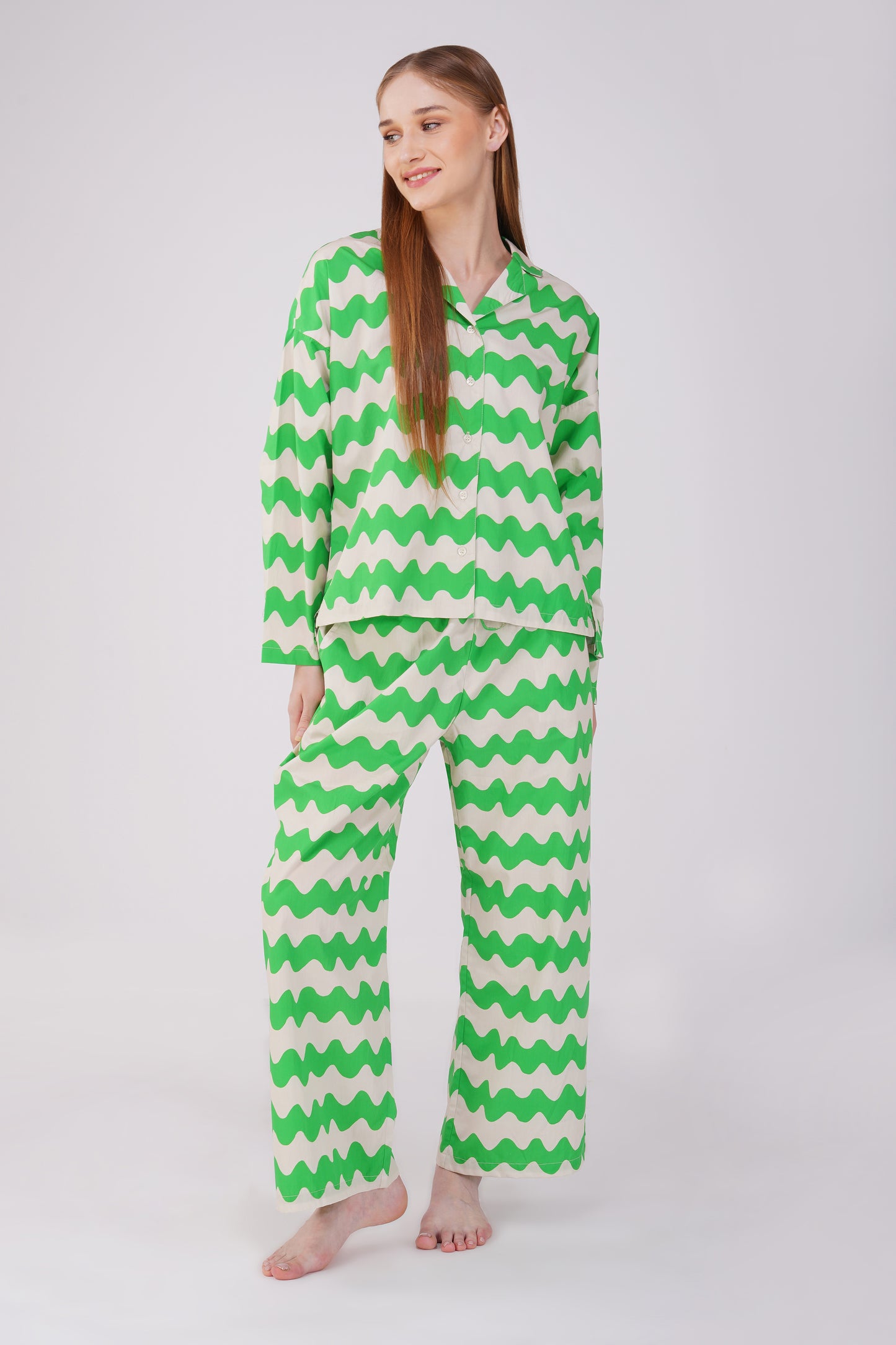 Emerald Waves Pajama Set