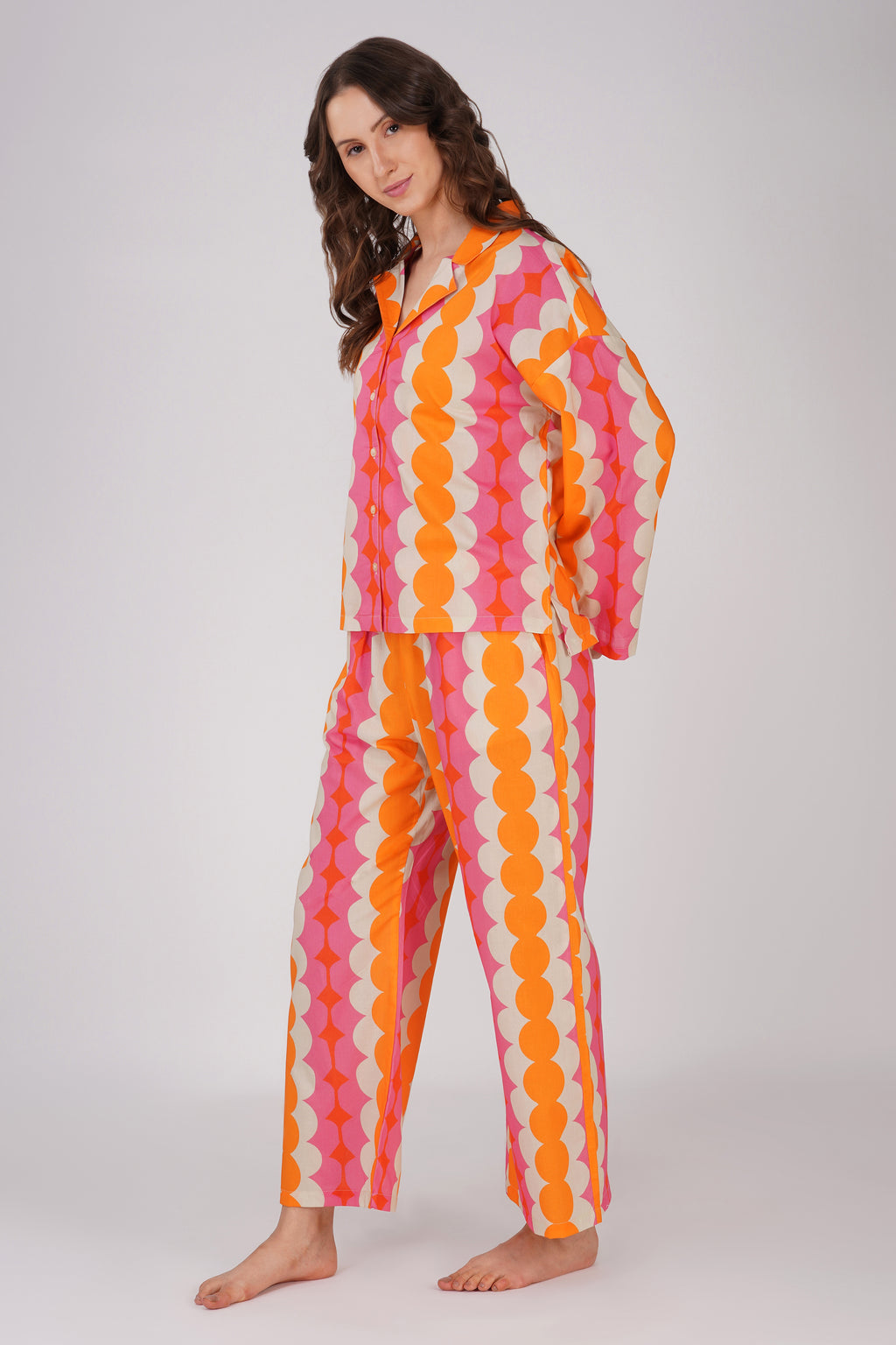 Geometric Melange Pyjama set - thebriefsstory