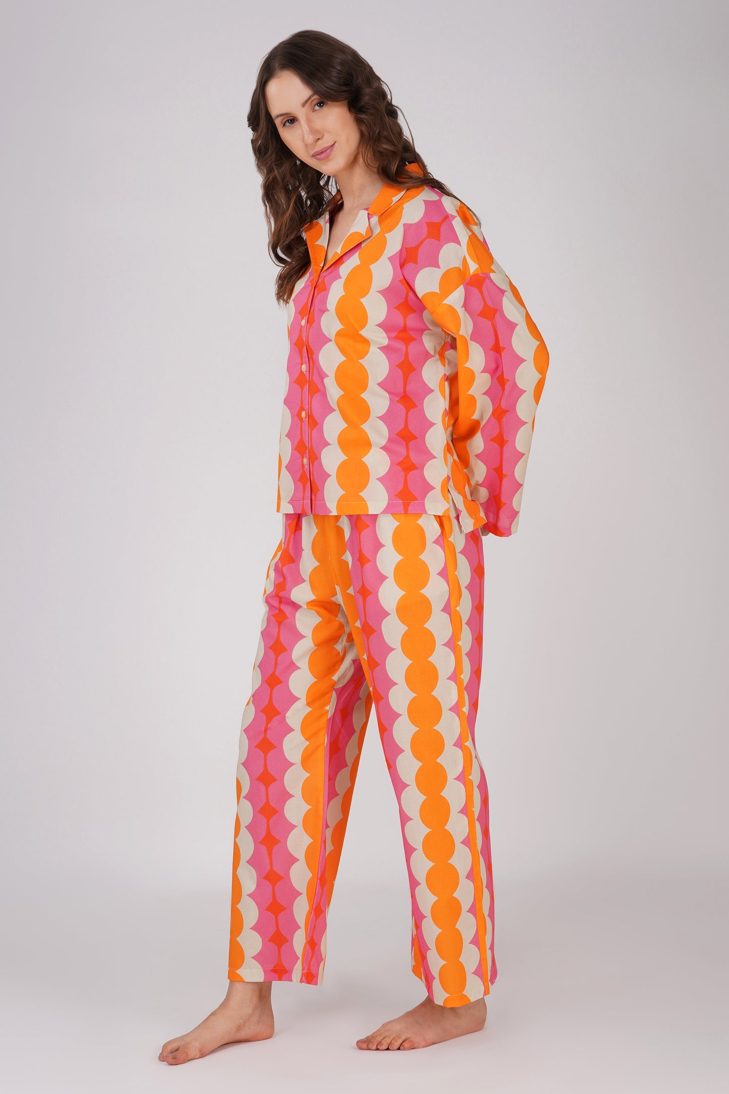 Geometric Melange Pyjama set