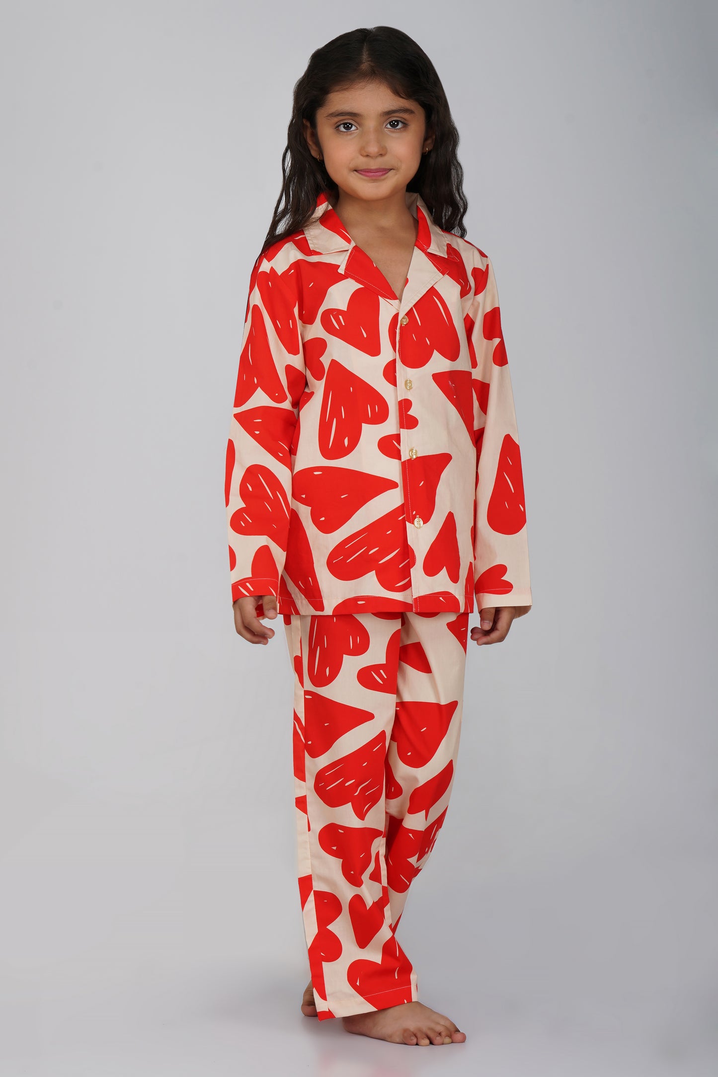 Heart Print Nightsuit