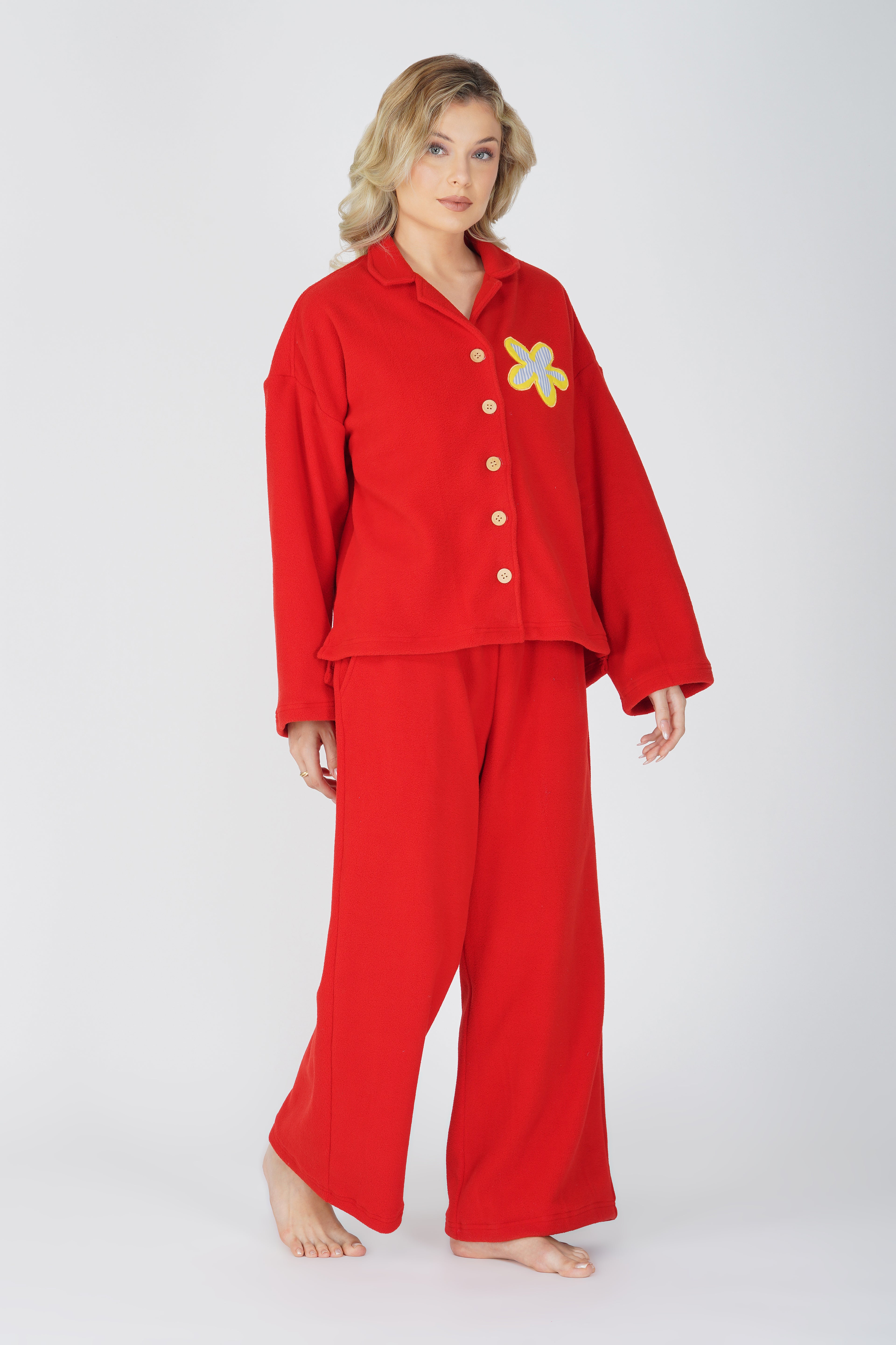 SOFT FLEECE MAROON PJ SET