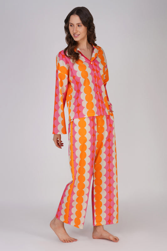 Geometric Melange Pyjama set - thebriefsstory