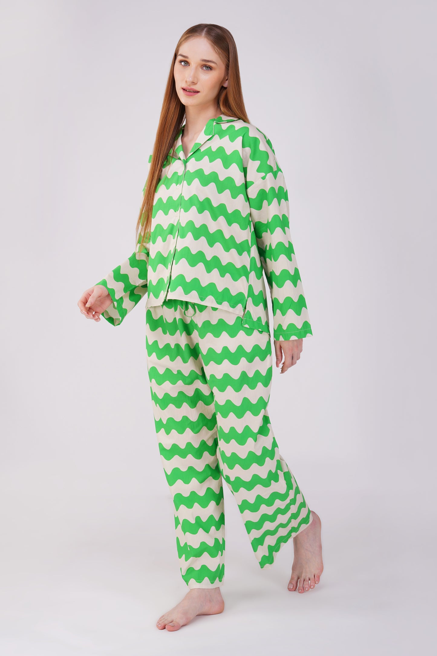 Emerald Waves Pajama Set