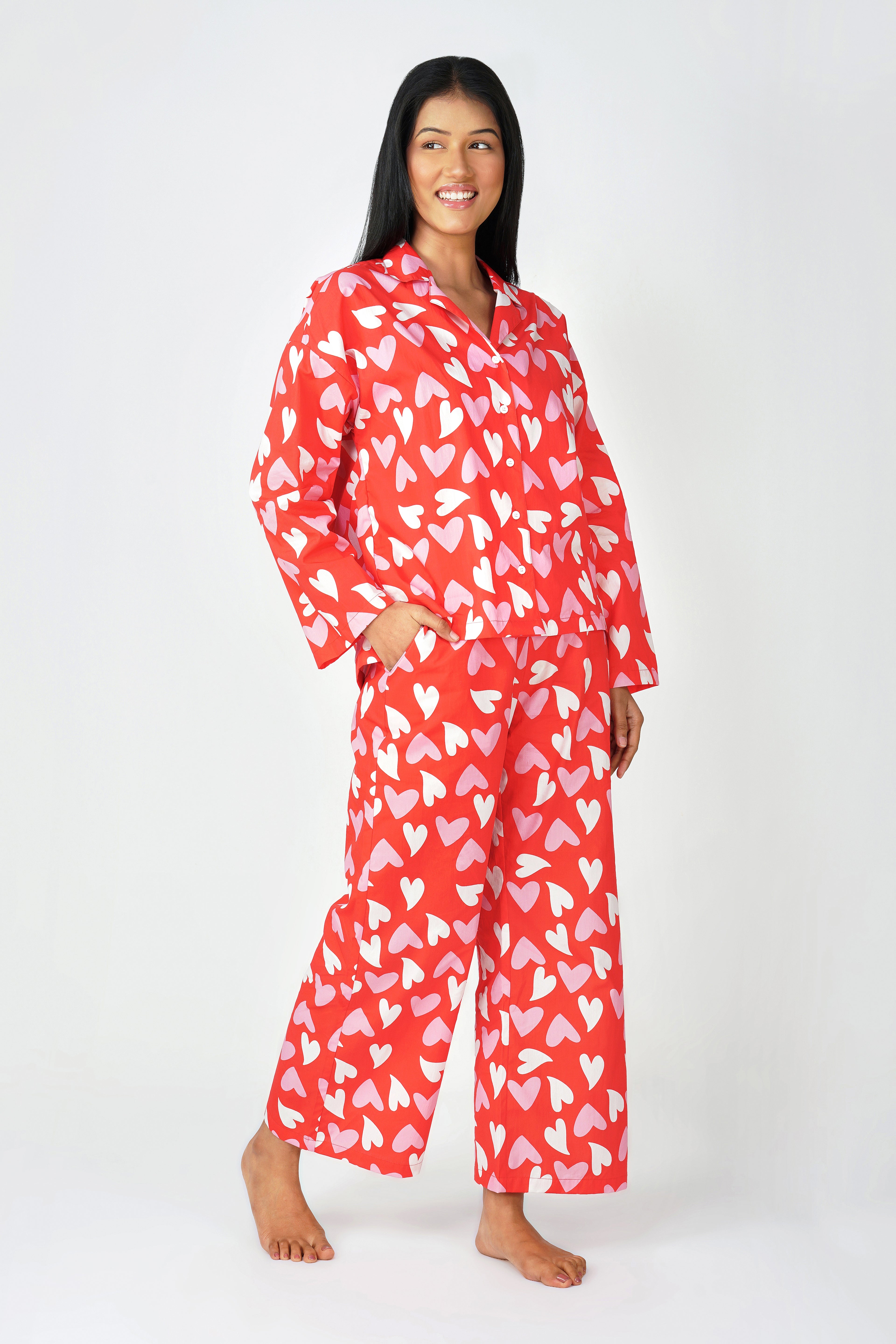 Passionate Pulse Pajama Set - thebriefsstory