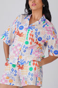 Art Pop Shorts Set
