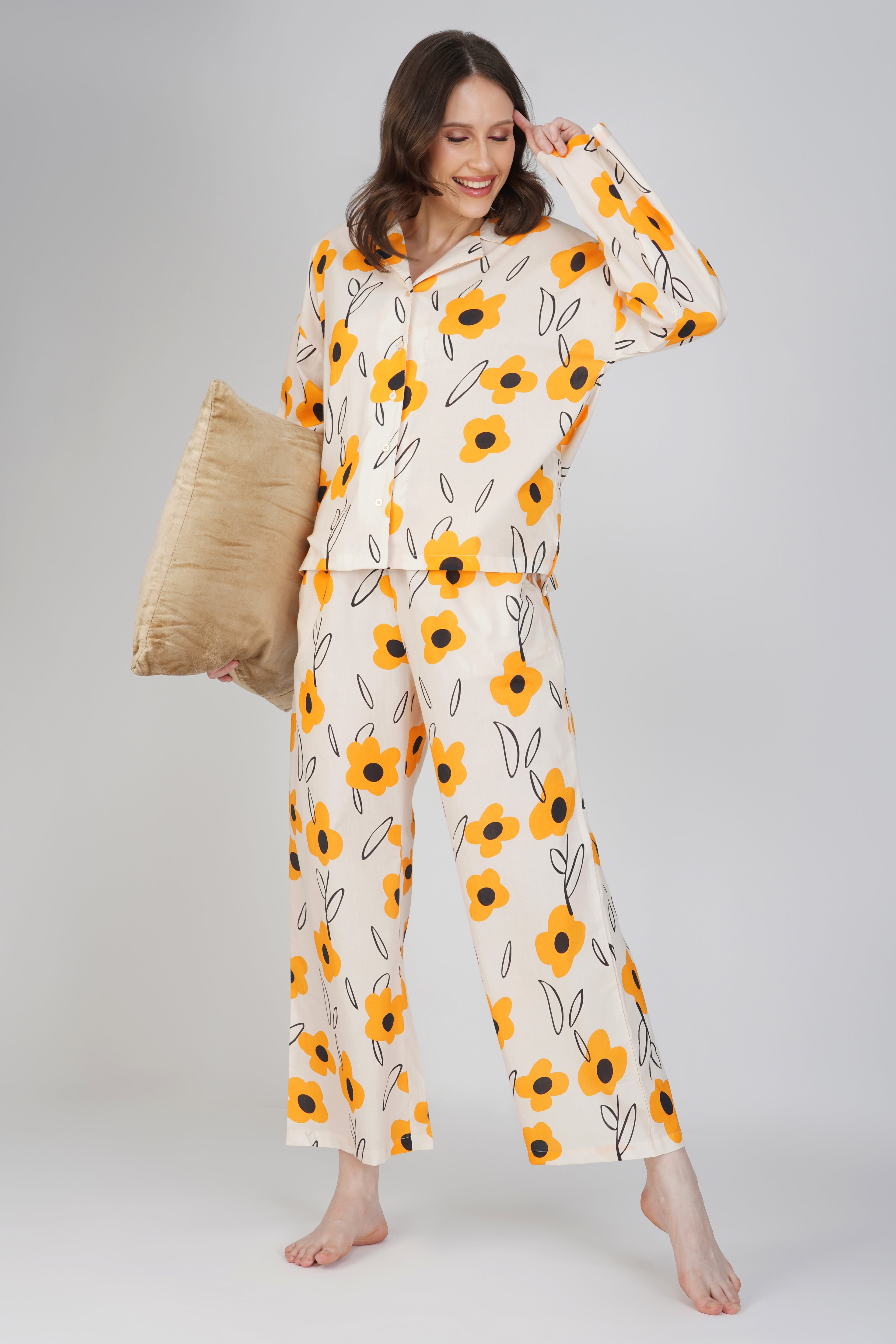 Sunflower Pyjama set - thebriefsstory