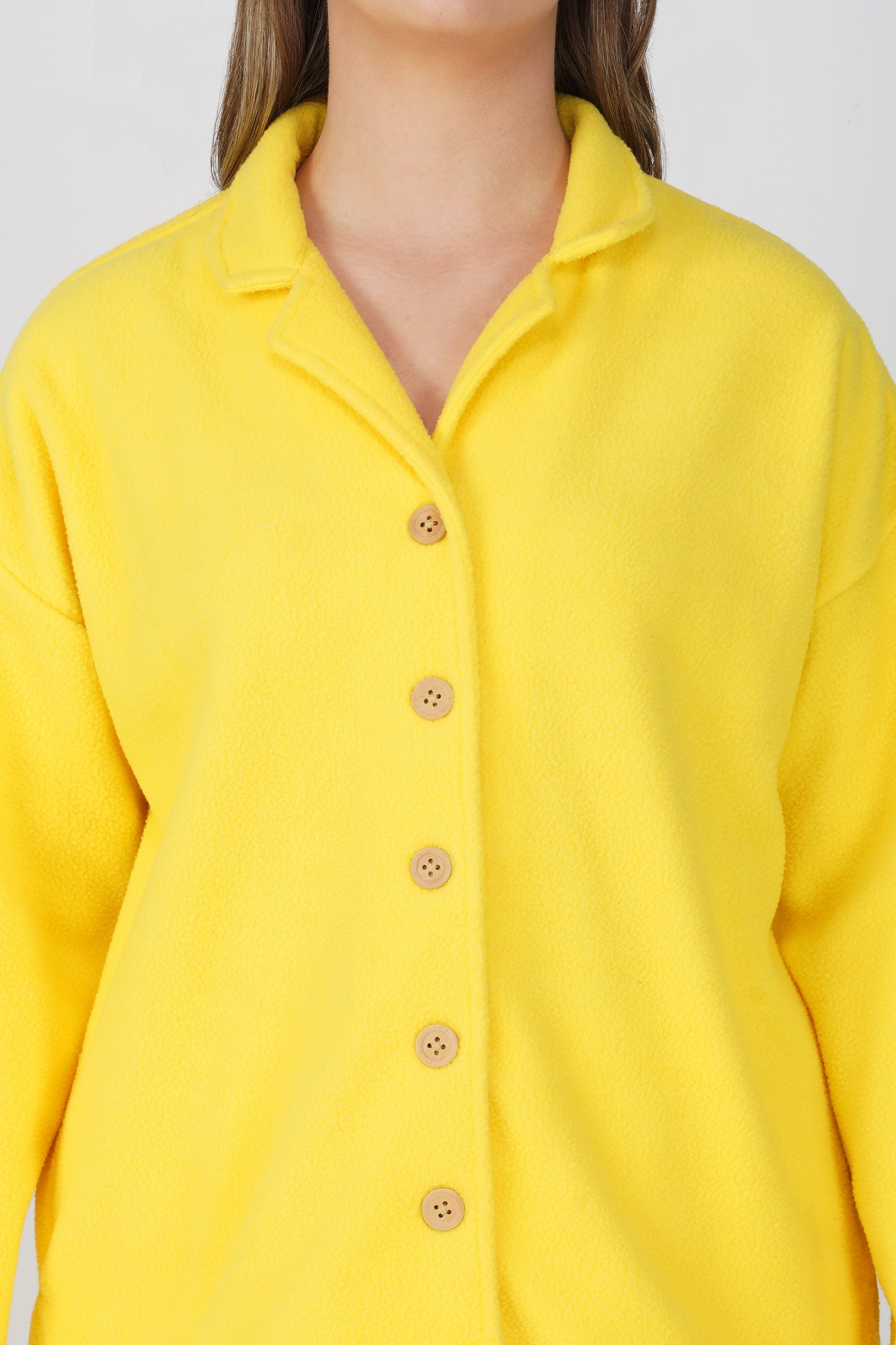 YELLOW FLEECE PJ SET