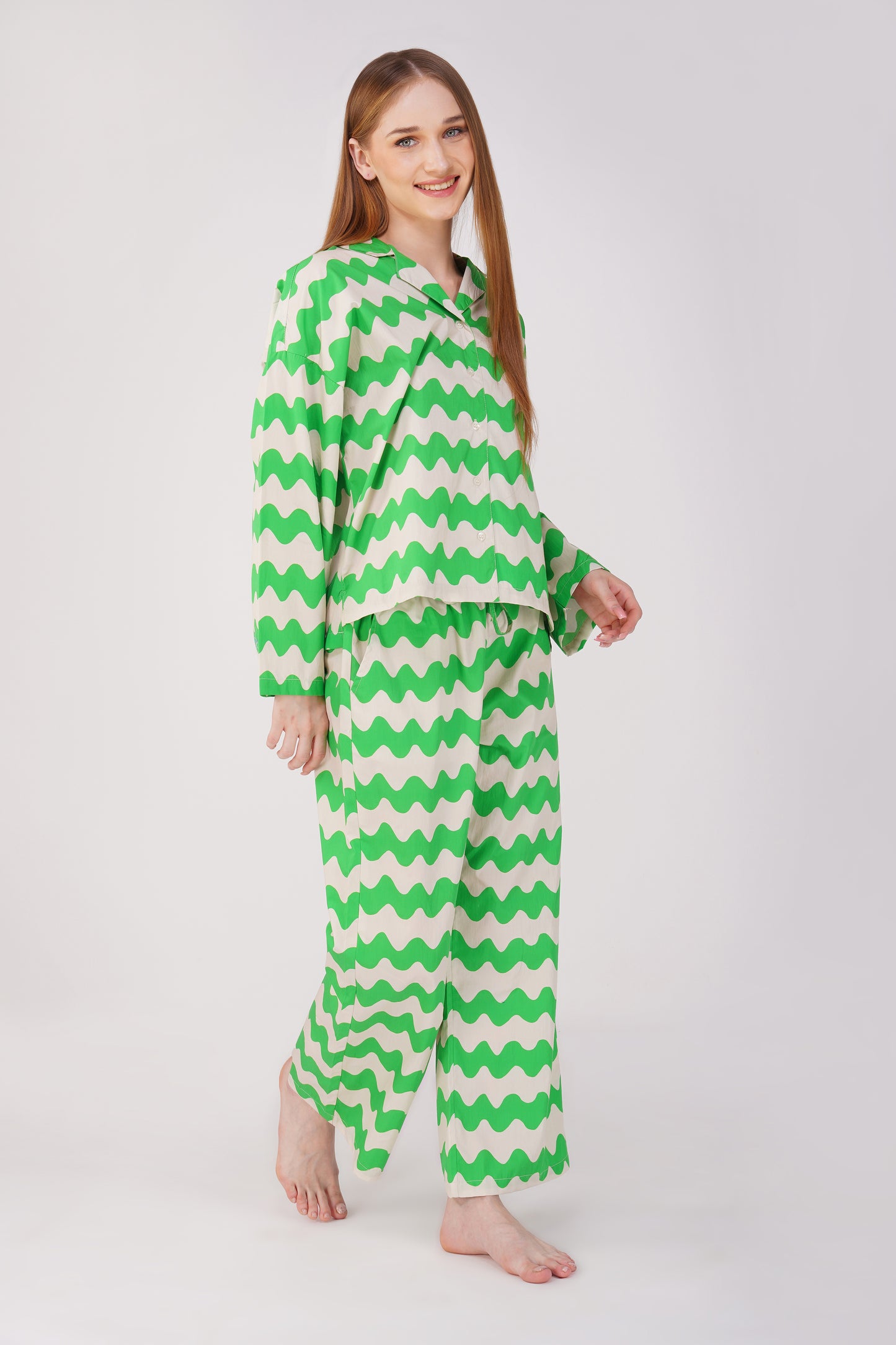 Emerald Waves Pajama Set