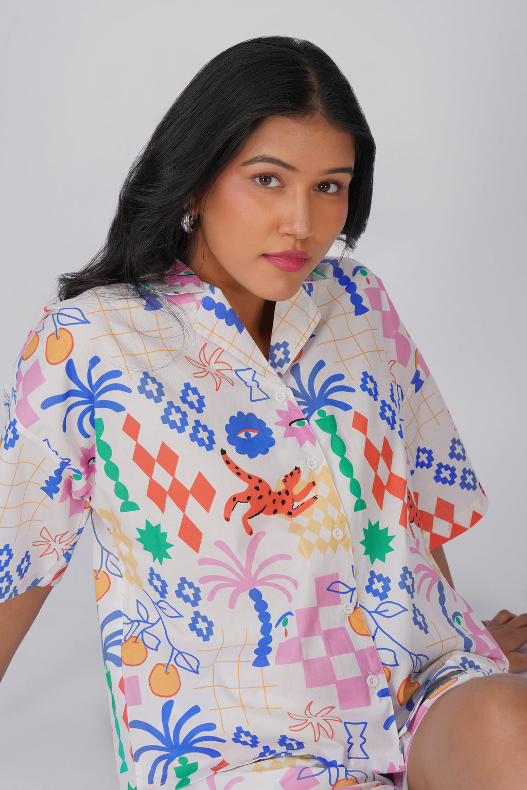 Art Pop Shorts Set