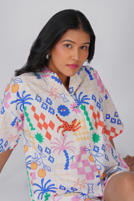 Art Pop Shorts Set