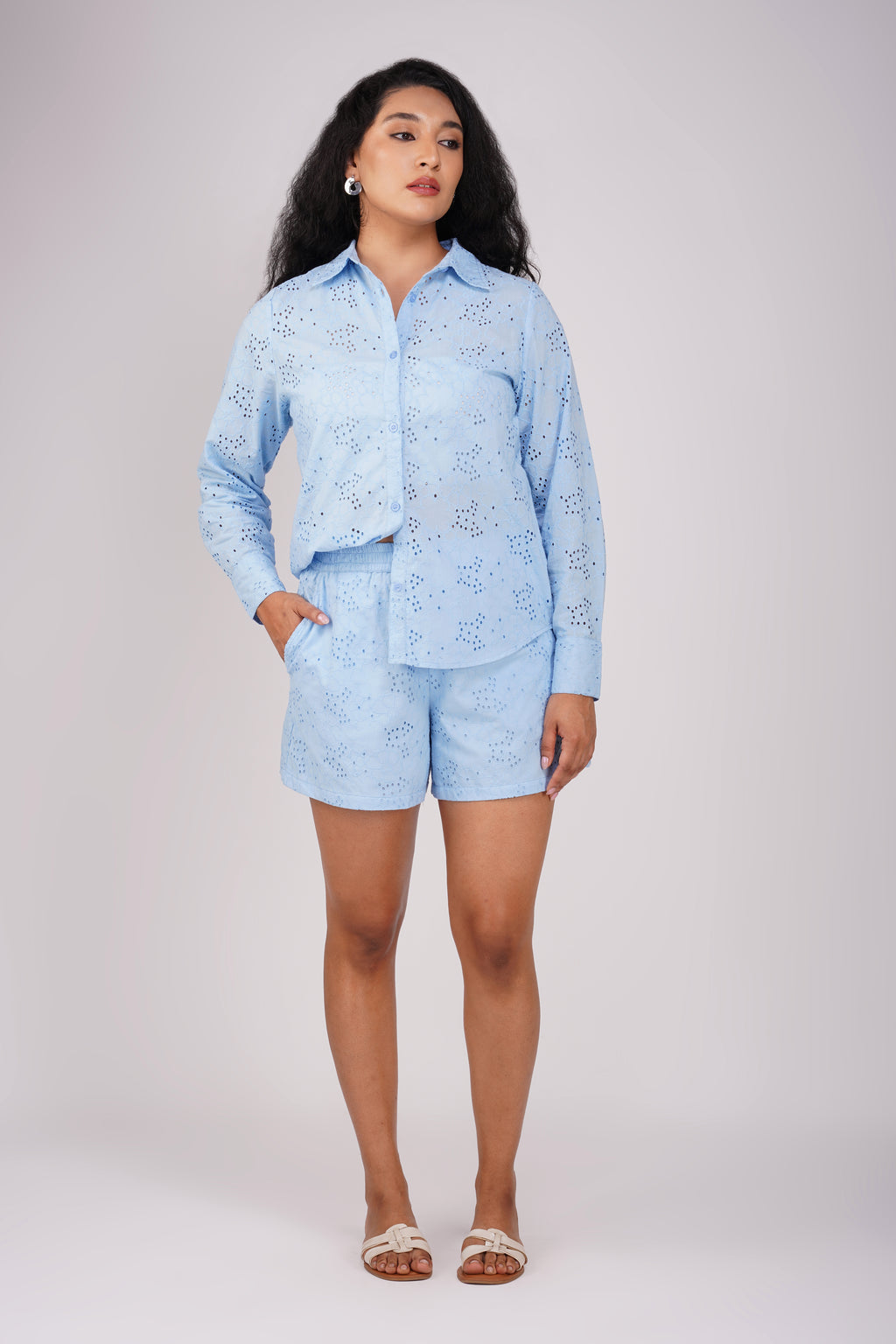 Sky Blue Short Set - thebriefsstory