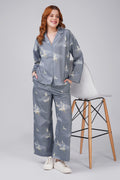 Cloud Crane Pajama Set