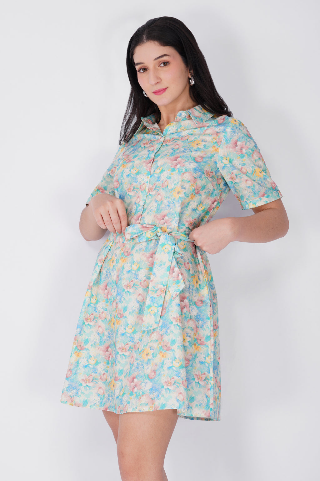 Soft Pastel Flower Dress