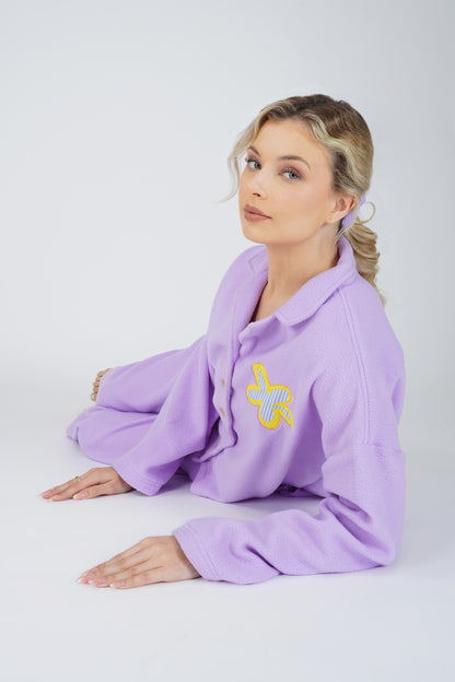 SOFT FLEECE LIGHT LILAC PJ SET