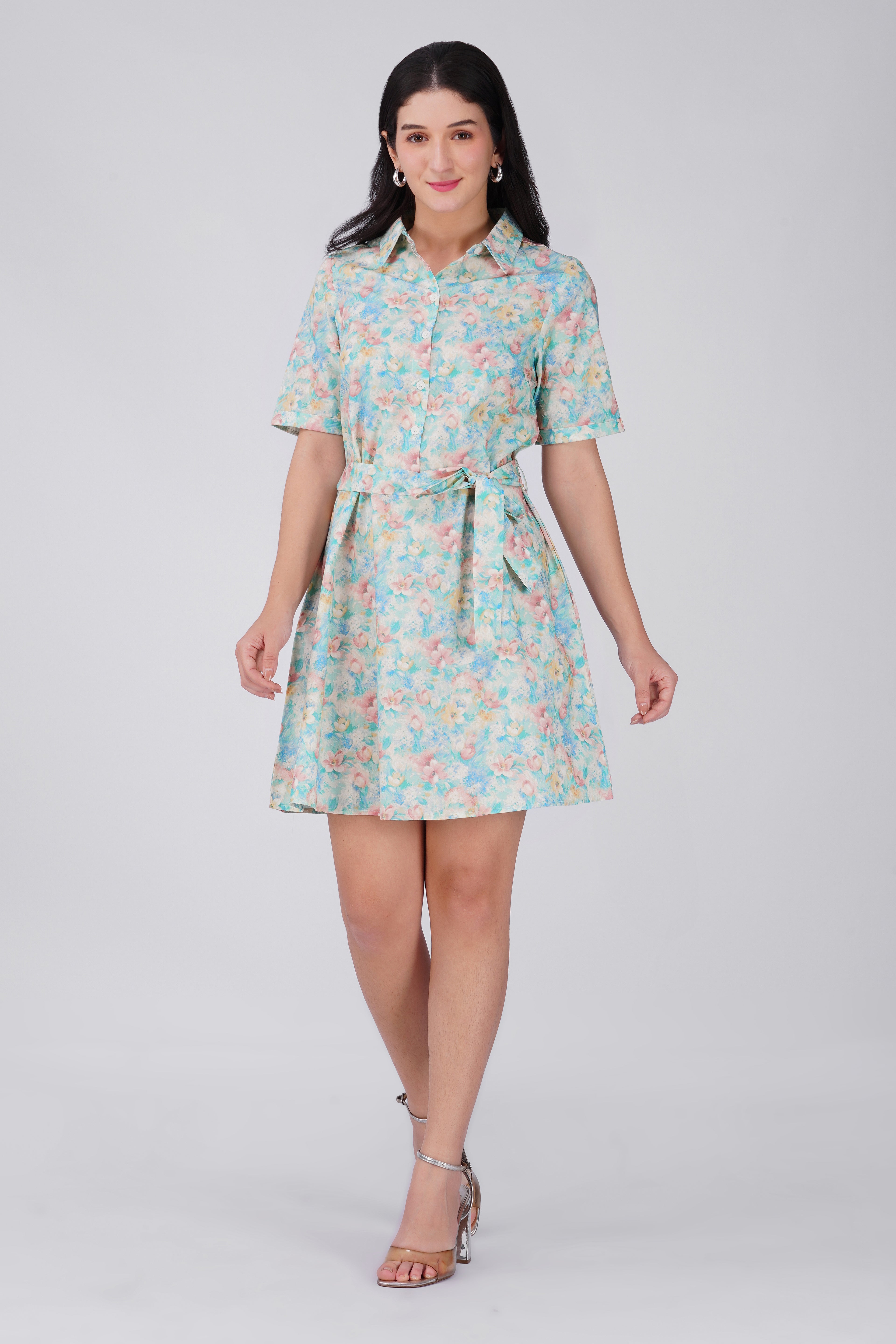 Soft Pastel Flower Dress