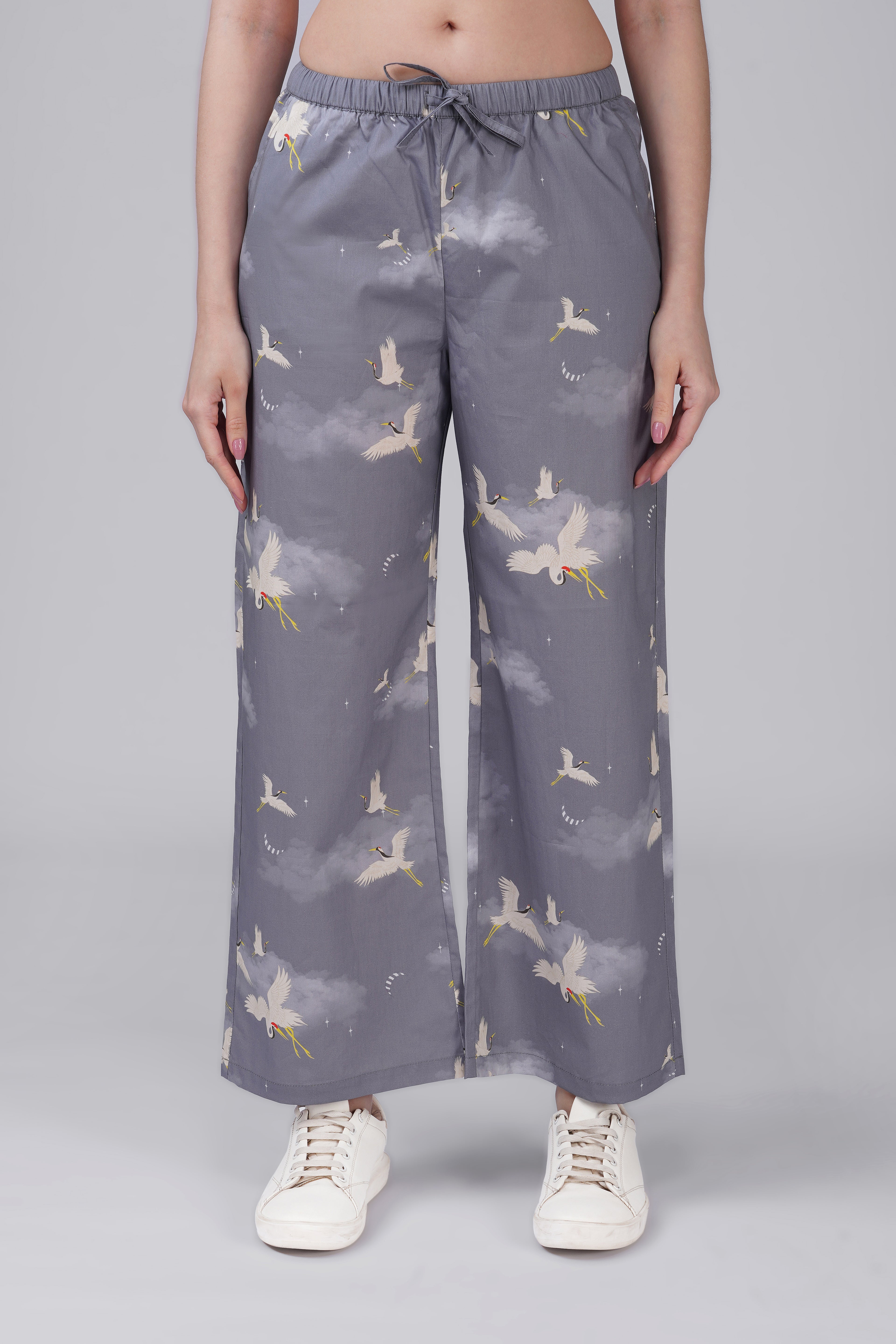 Cloud Crane Pajama Set