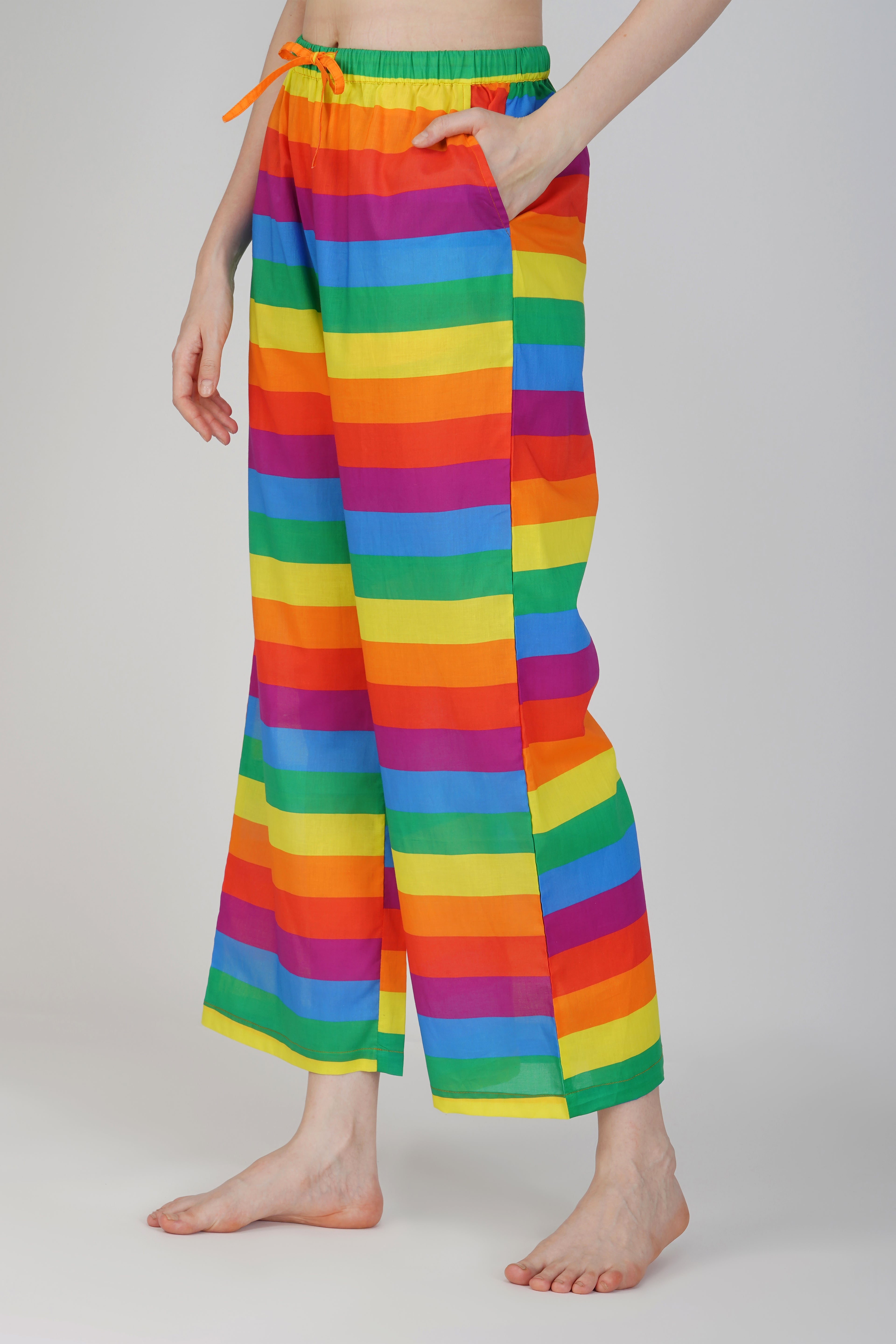 Pride Colorful Stripes Pyjama set - thebriefsstory