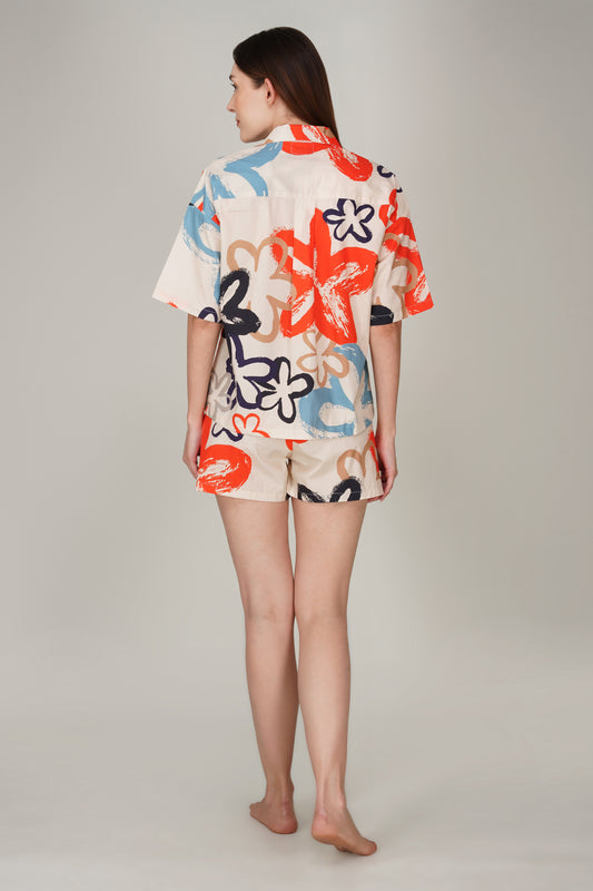 Abstract Blossom Short Set - thebriefsstory