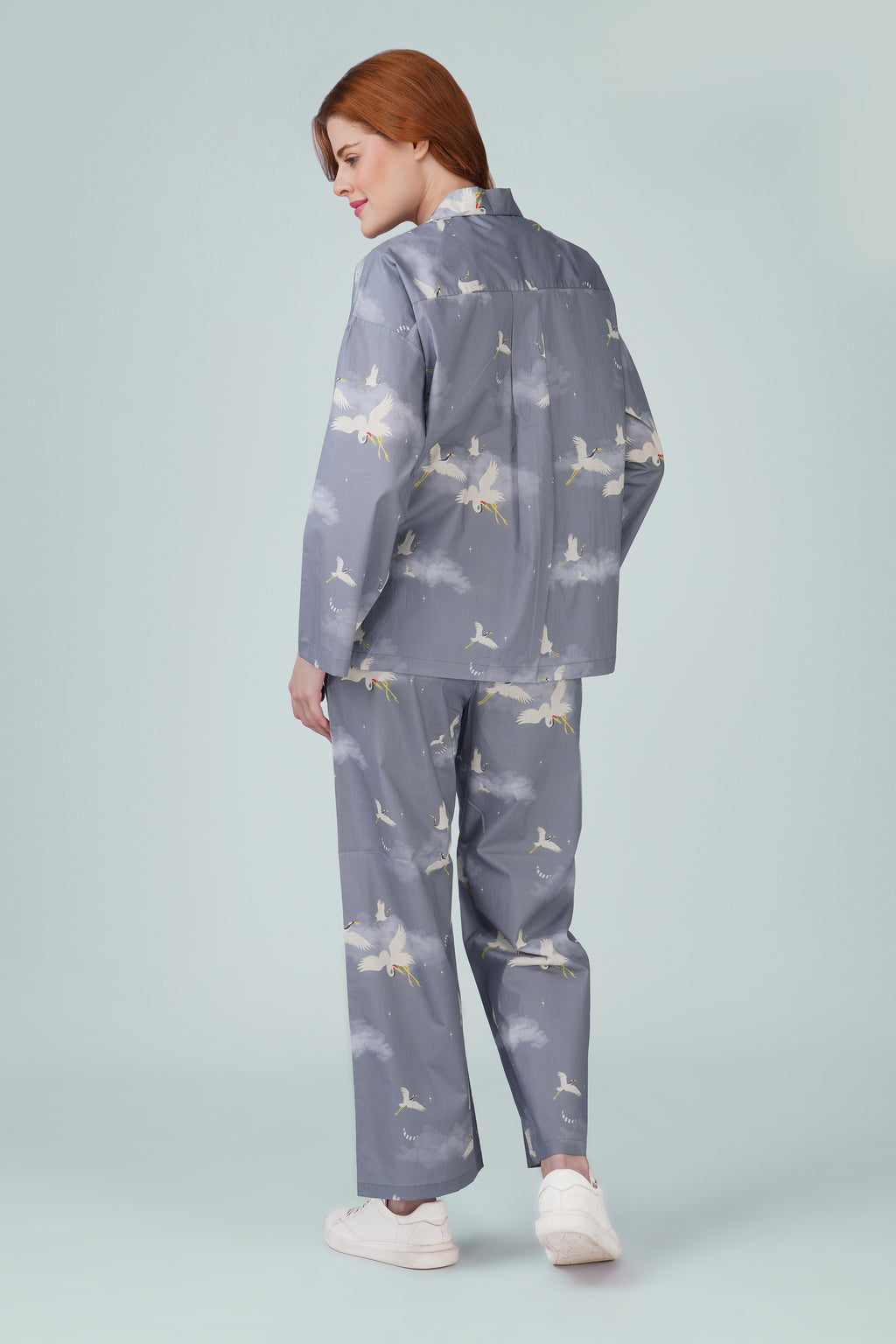 Cloud Crane Pajama Set
