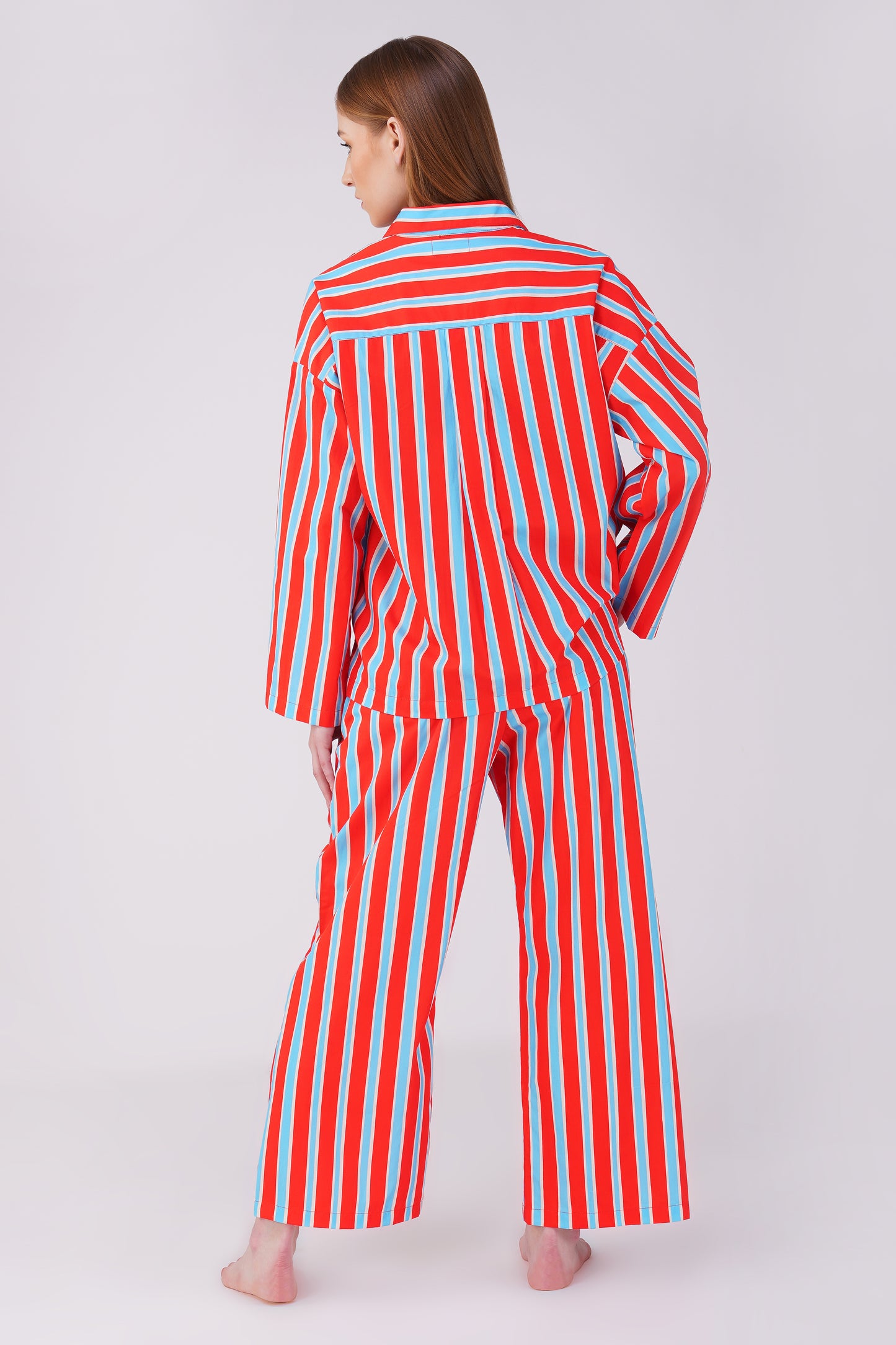 Classic Bold Stripes Pajama Set.